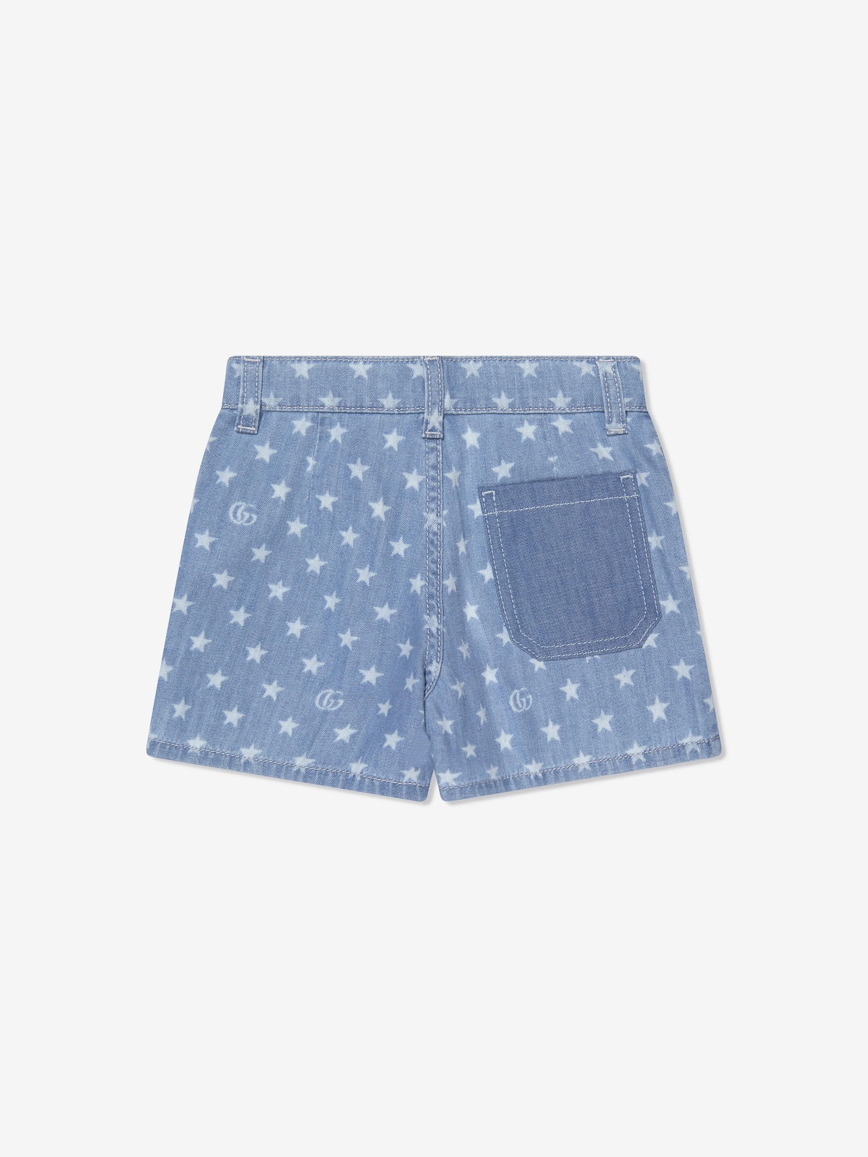 Gucci Kids Denim Shorts in Blau
