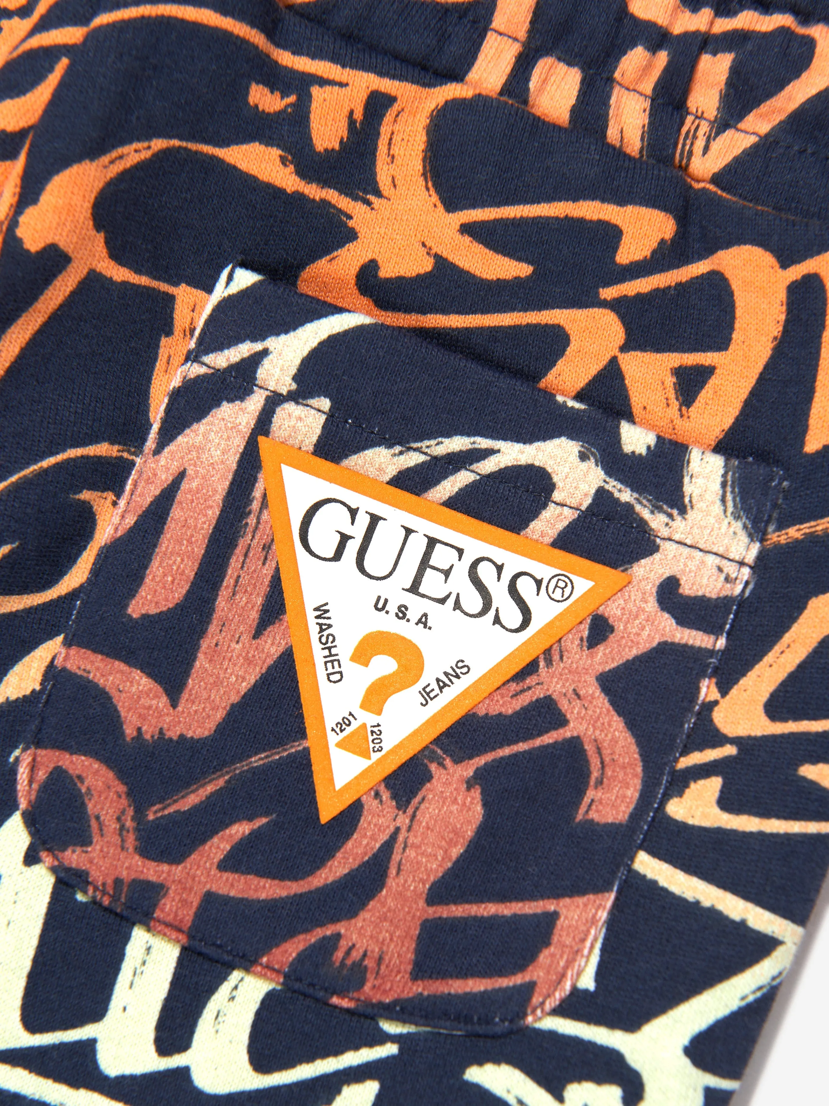 Guess Boys Logo Shorts in Mehrfarben