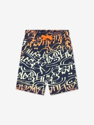 Guess Boys Logo Shorts in Mehrfarben
