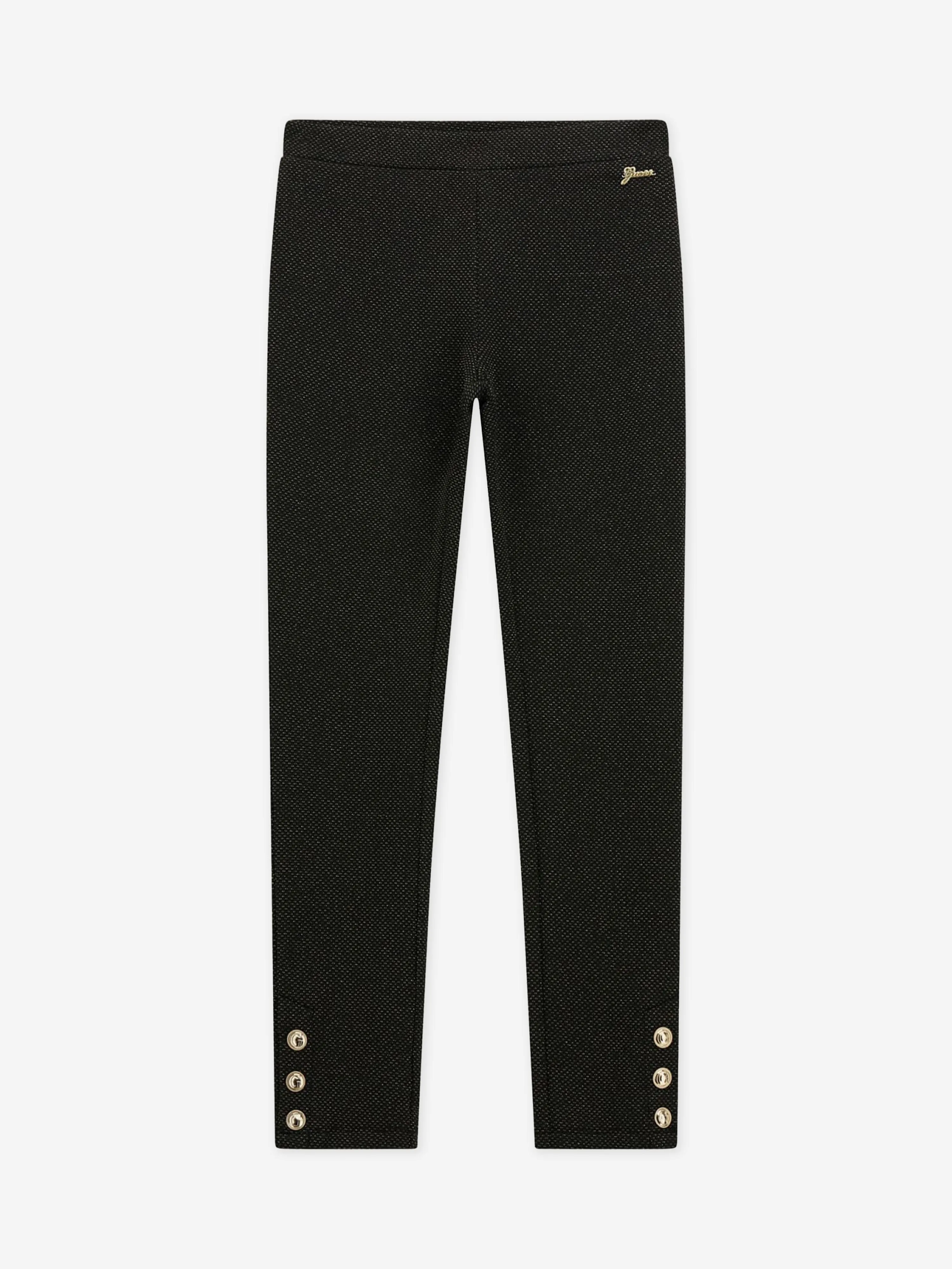 Guess Girls Jacquard Leggings in Schwarz