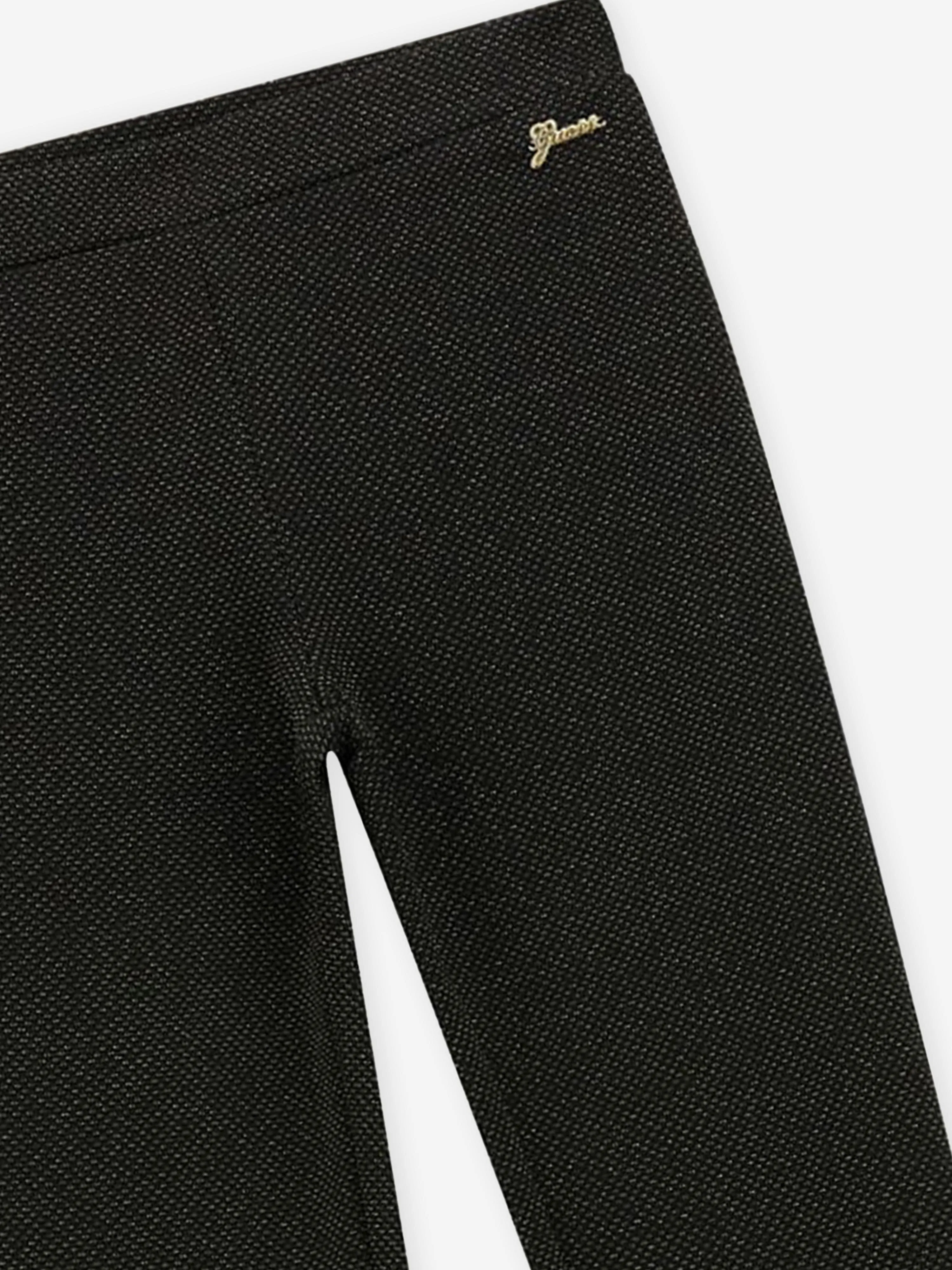 Guess Girls Jacquard Leggings in Schwarz