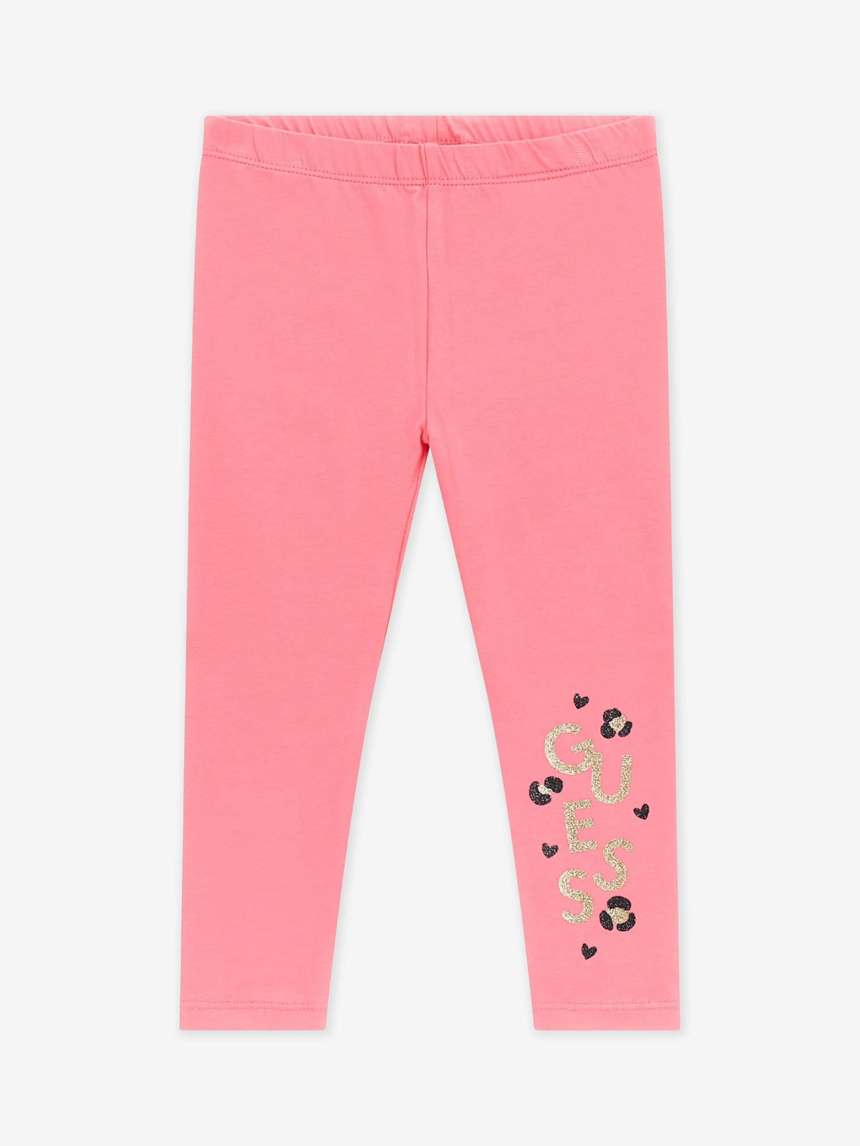Guess Girls Logo Leggings in Rosa