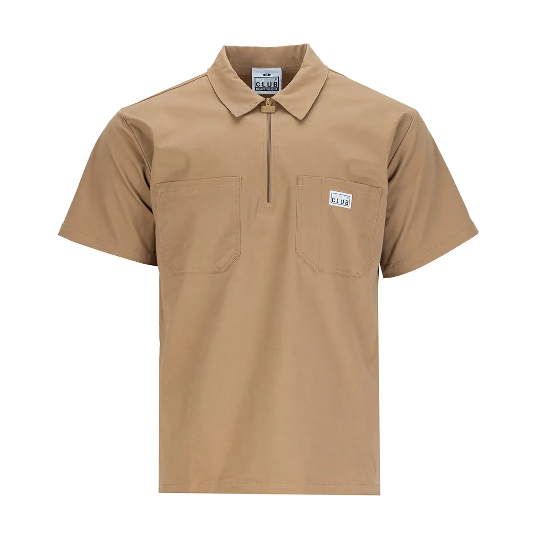 Halb-Zip Stretch Arbeitshemd - Herrenbekleidung_Pro-Club