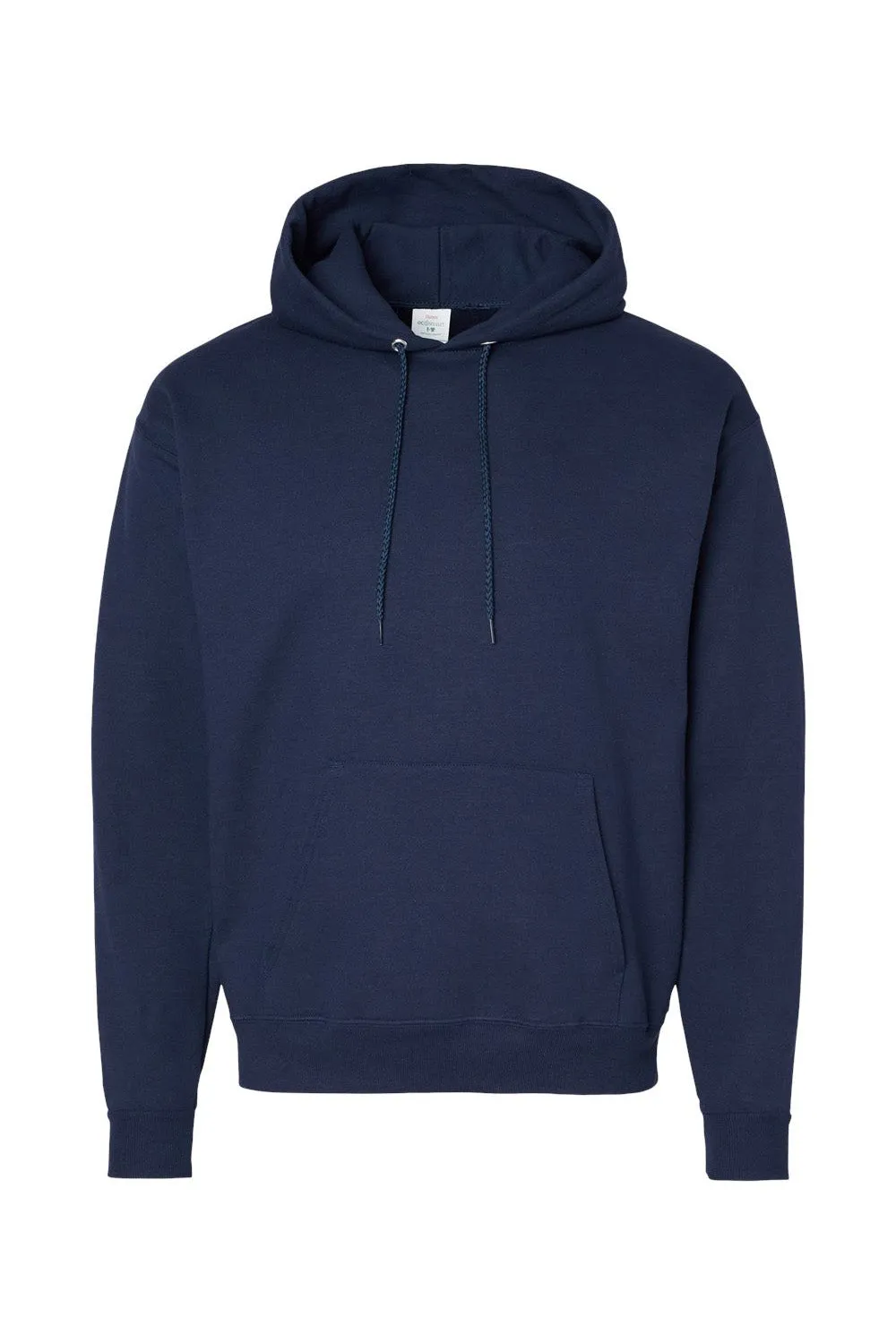 Hanes Herren EcoSmart Print Pro XP pillenbeständiger Kapuzenpullover mit Sacktasche - Sportliches Marineblau