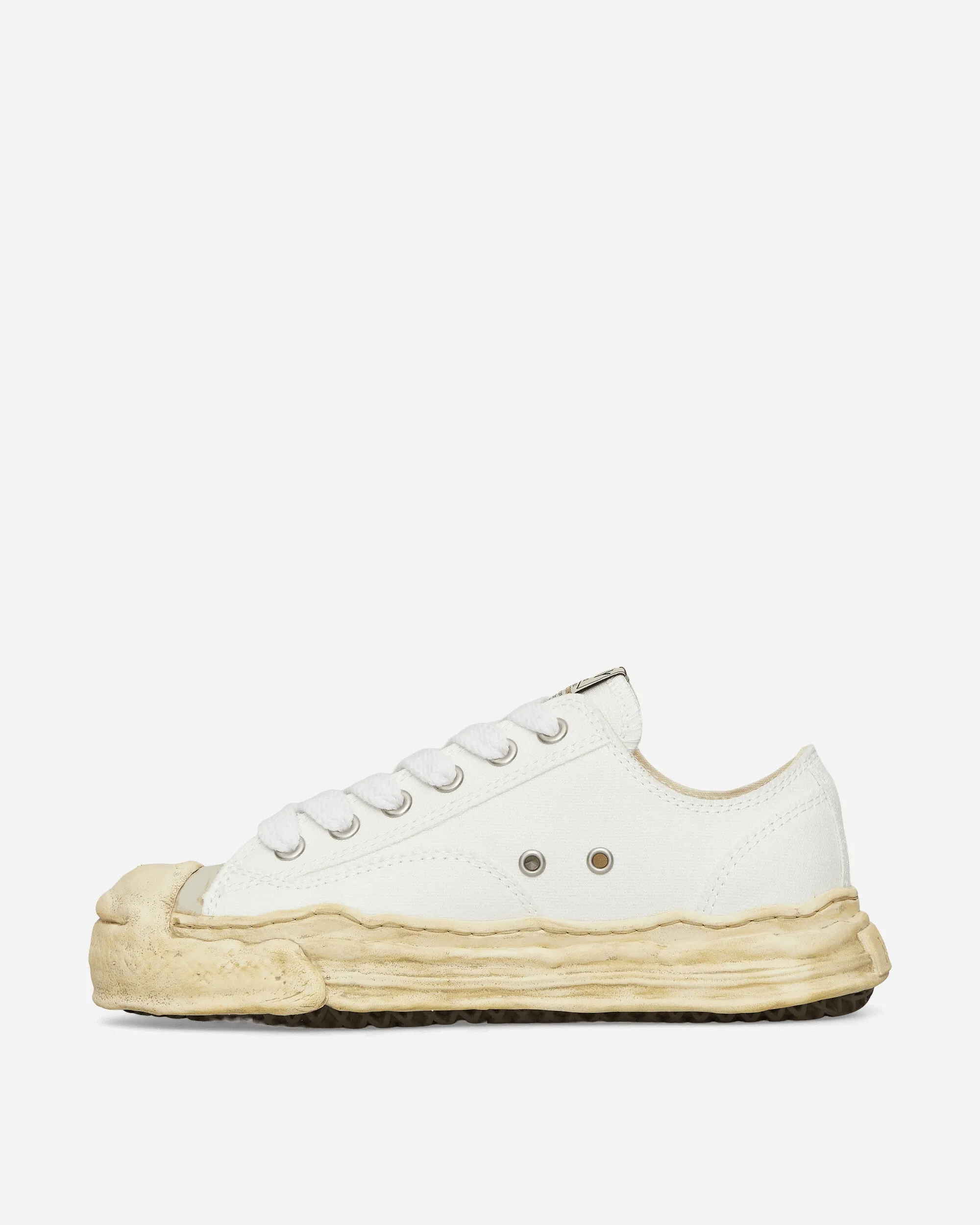 Hank OG gefärbte Sohlen Canvas Low Sneakers Weiß