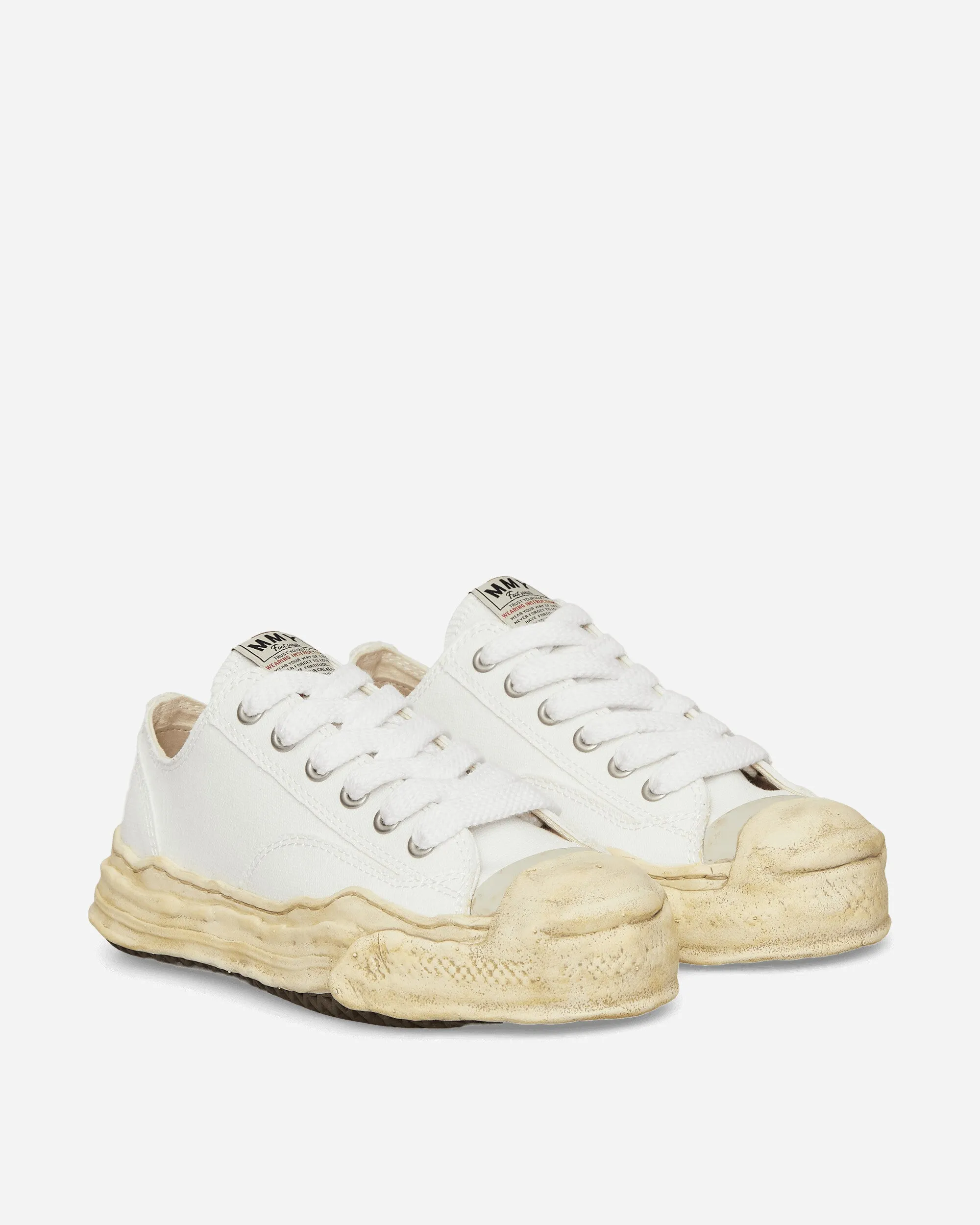 Hank OG gefärbte Sohlen Canvas Low Sneakers Weiß