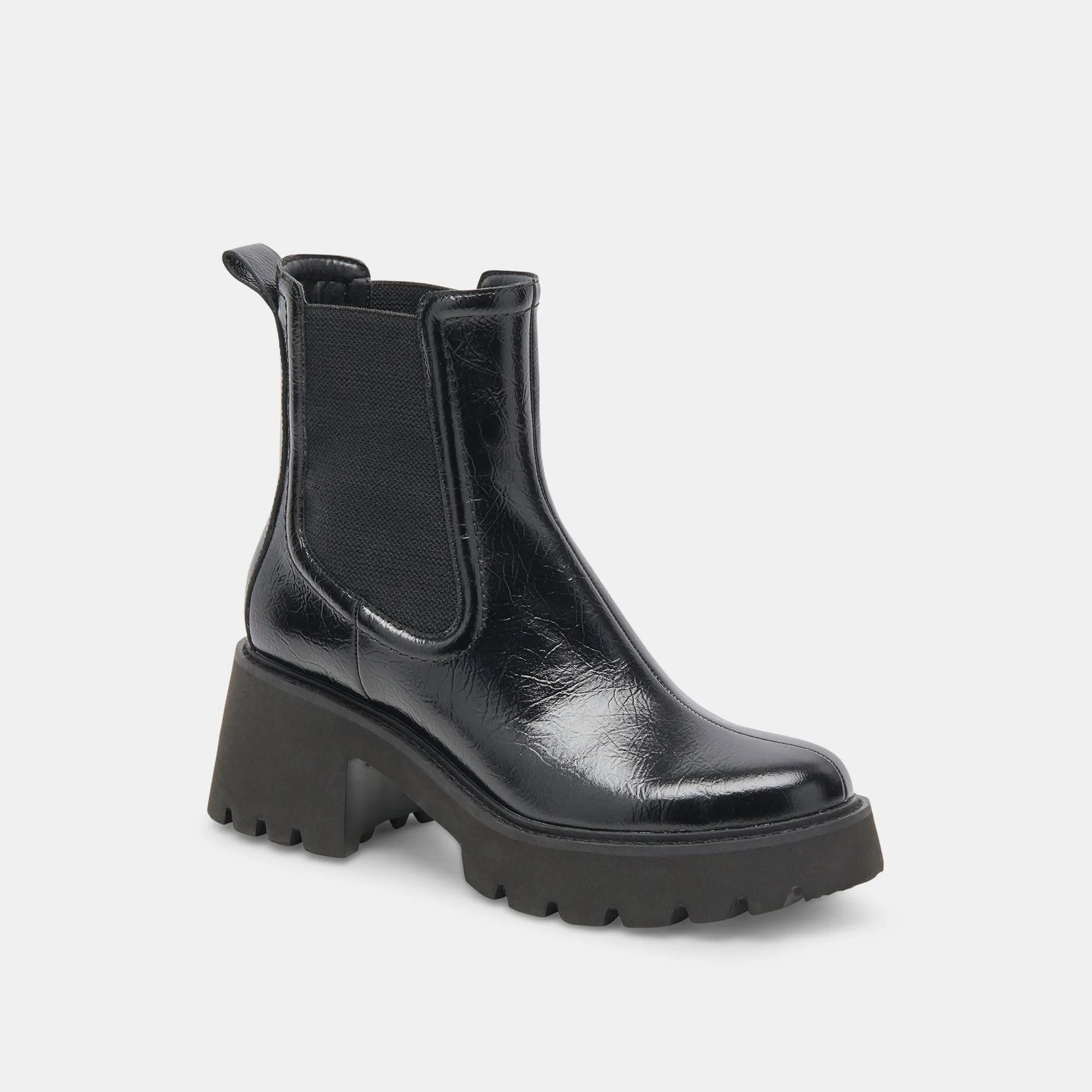 HAWK H20 WEITE BOOTIES MITTERNACHTSKRÄUSELUNG GLANZLEDER
