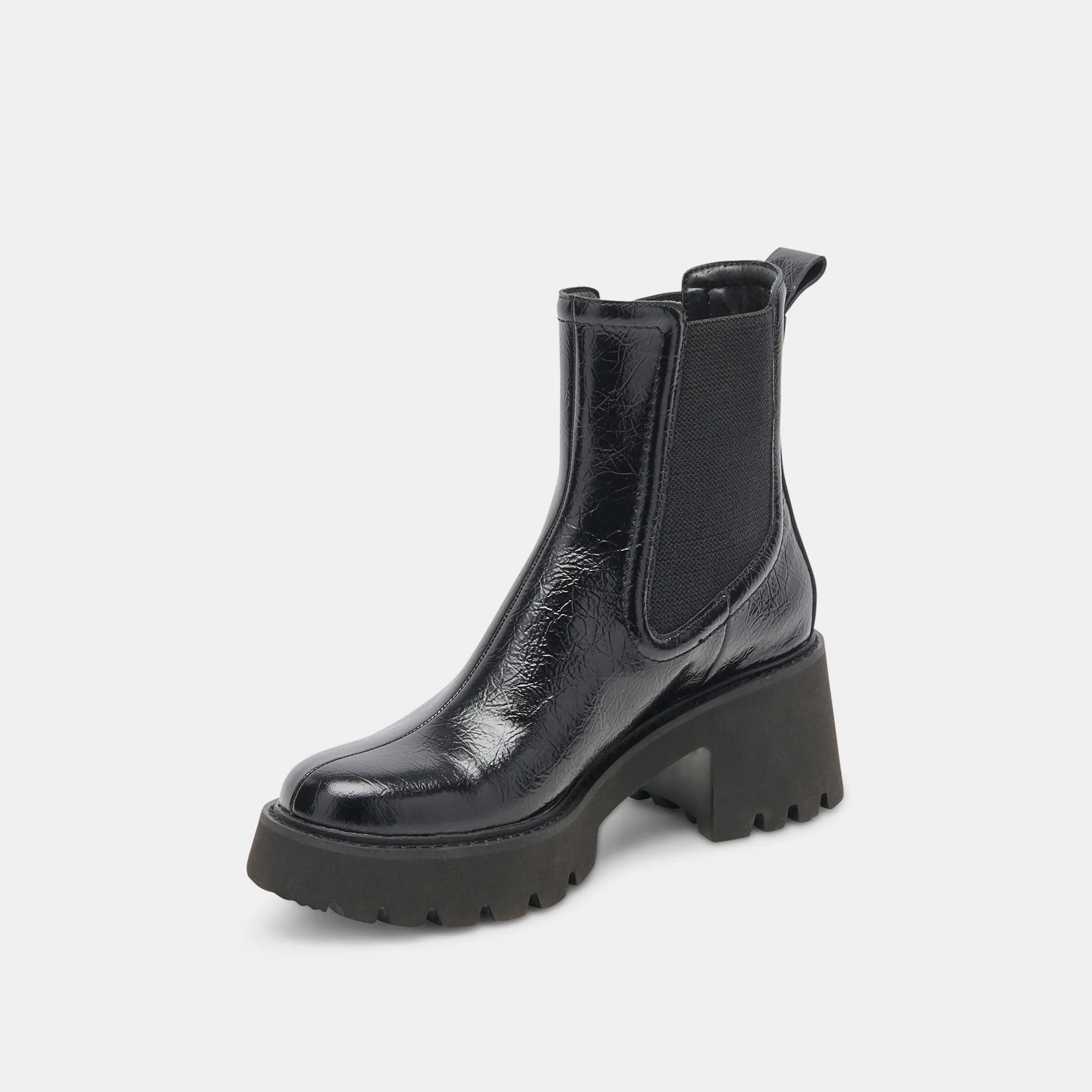 HAWK H20 WEITE BOOTIES MITTERNACHTSKRÄUSELUNG GLANZLEDER