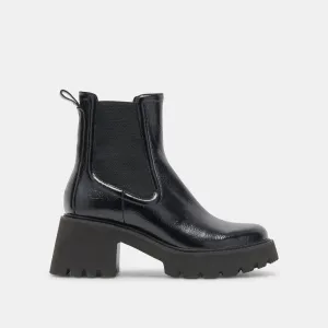 HAWK H20 WEITE BOOTIES MITTERNACHTSKRÄUSELUNG GLANZLEDER