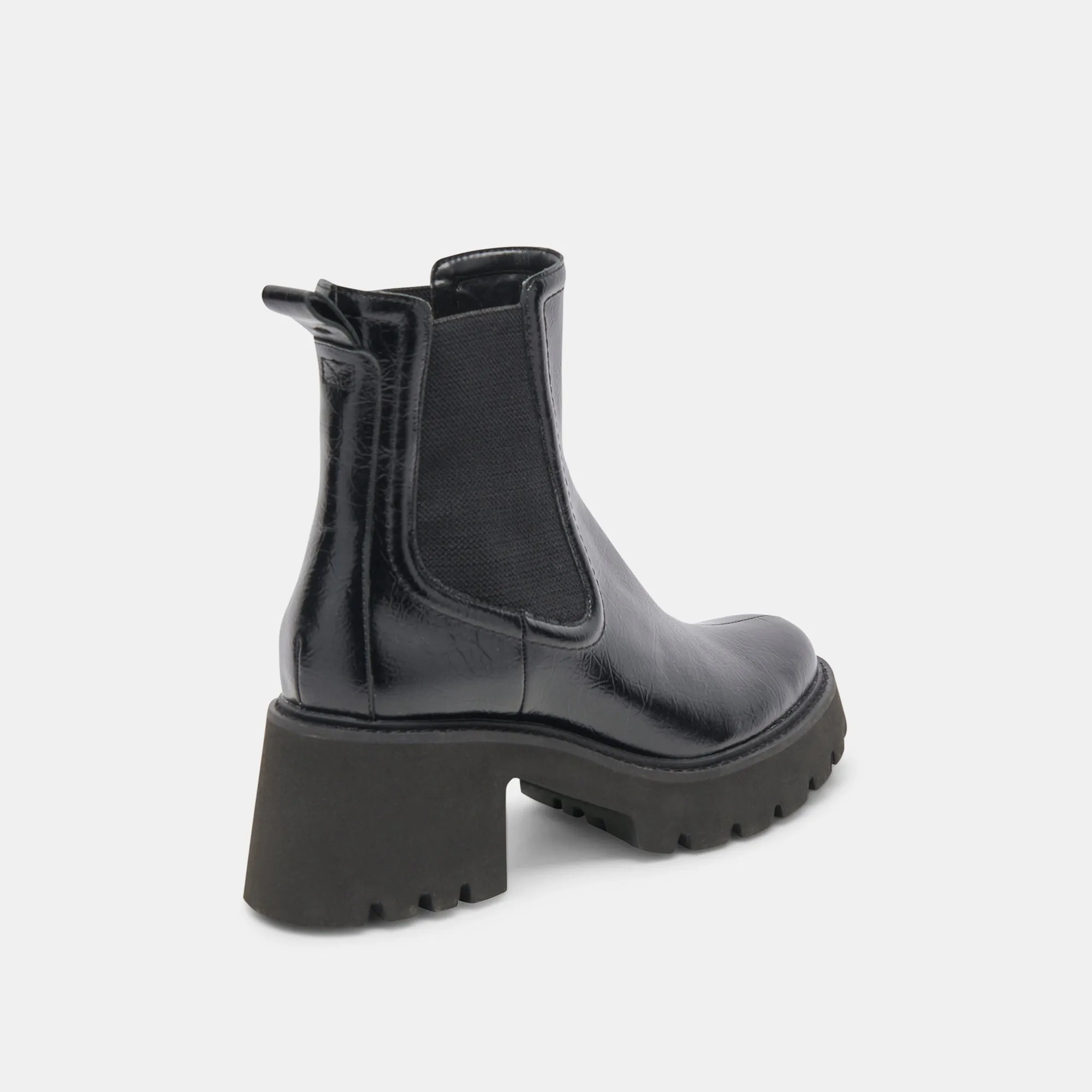 HAWK H20 WEITE BOOTIES MITTERNACHTSKRÄUSELUNG GLANZLEDER