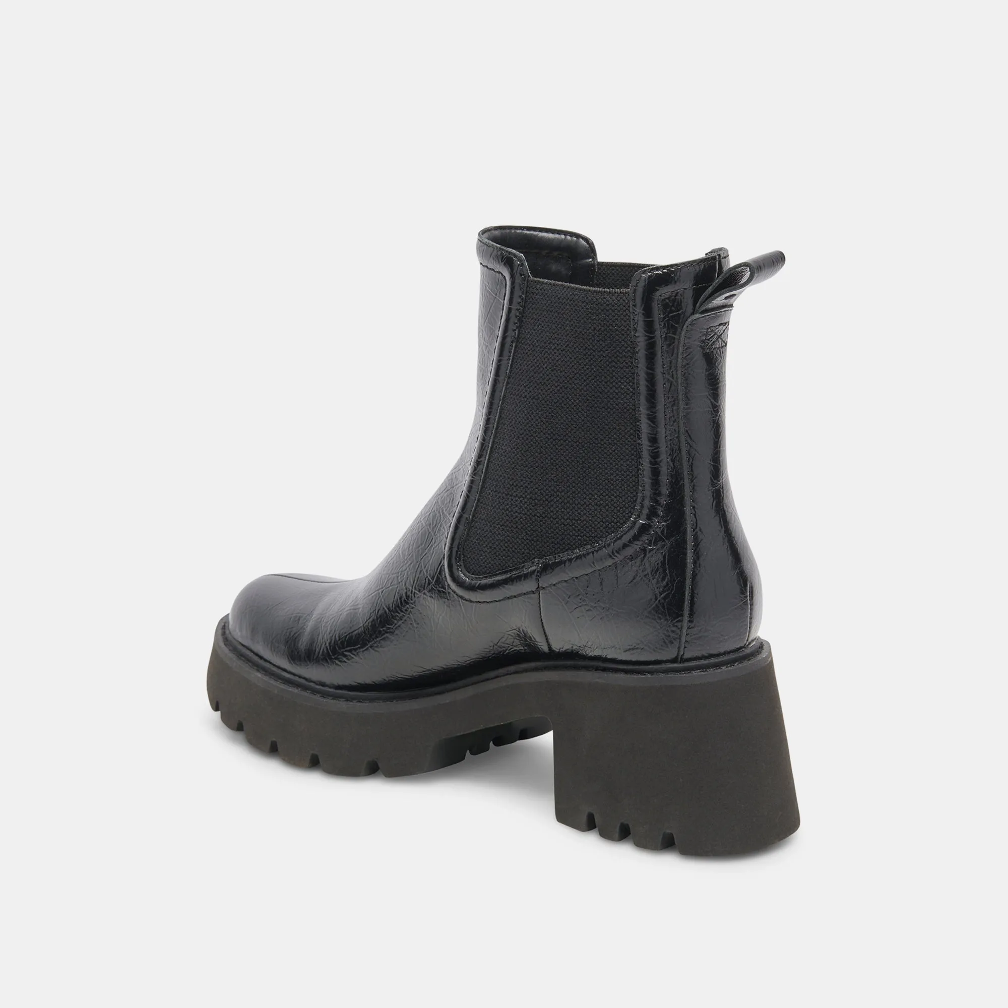 HAWK H20 WEITE BOOTIES MITTERNACHTSKRÄUSELUNG GLANZLEDER