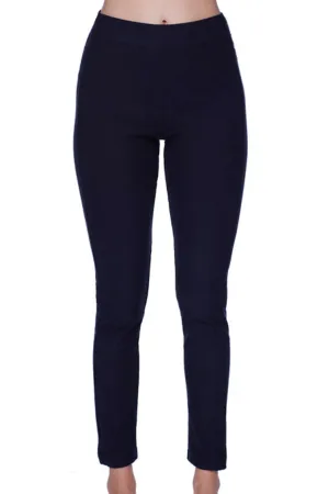 Hoch taillierte Leggings in Marineblau