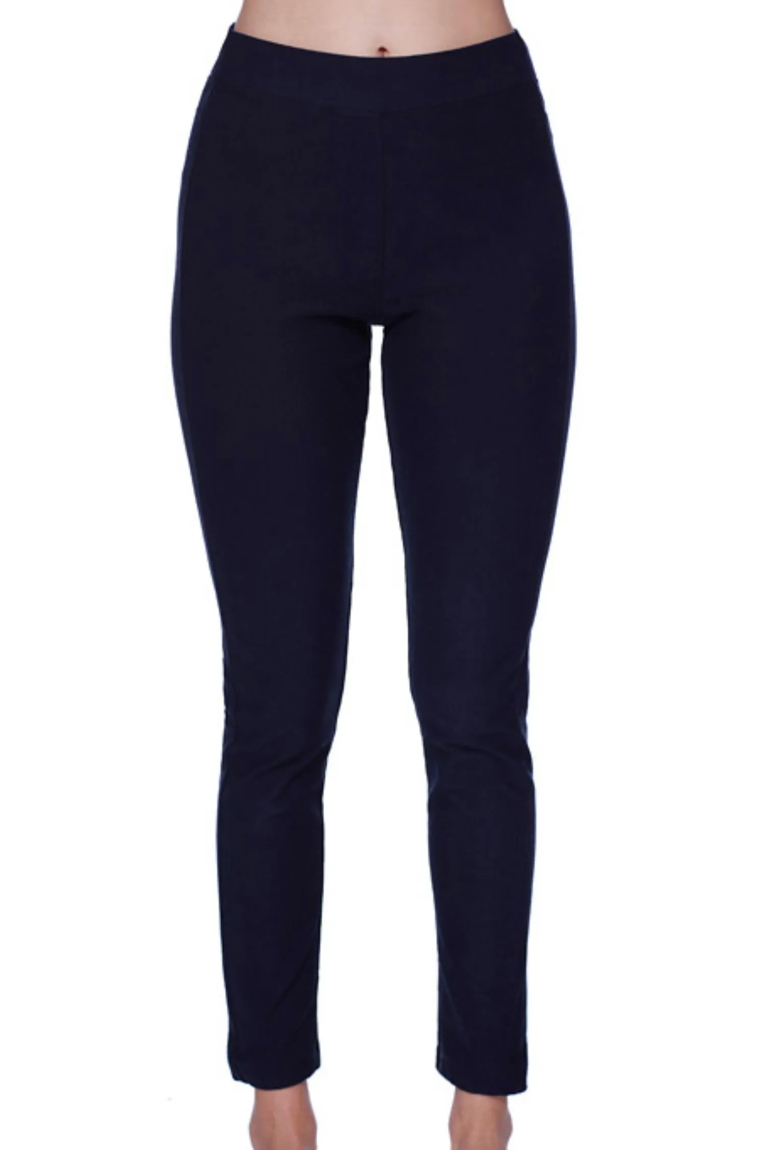 Hoch taillierte Leggings in Marineblau