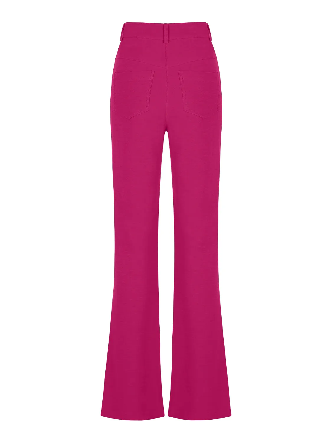 Hochtaillierte Hose mit Seitenschlitz