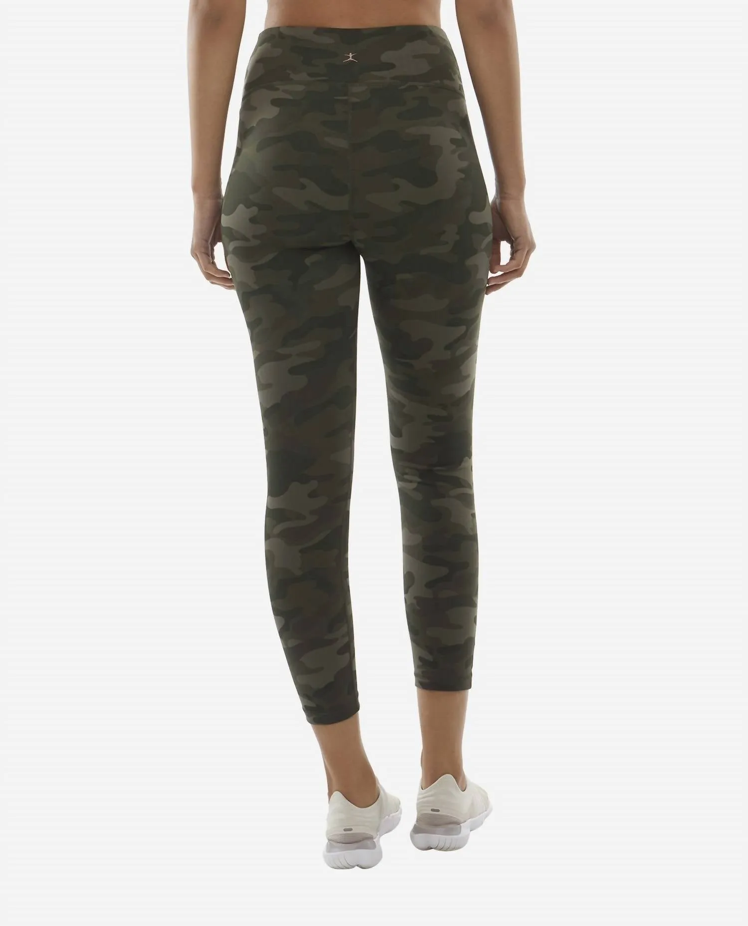 Highr Rise 7/8 Leggings Mit Tasche In Oliv Camouflage-Druck