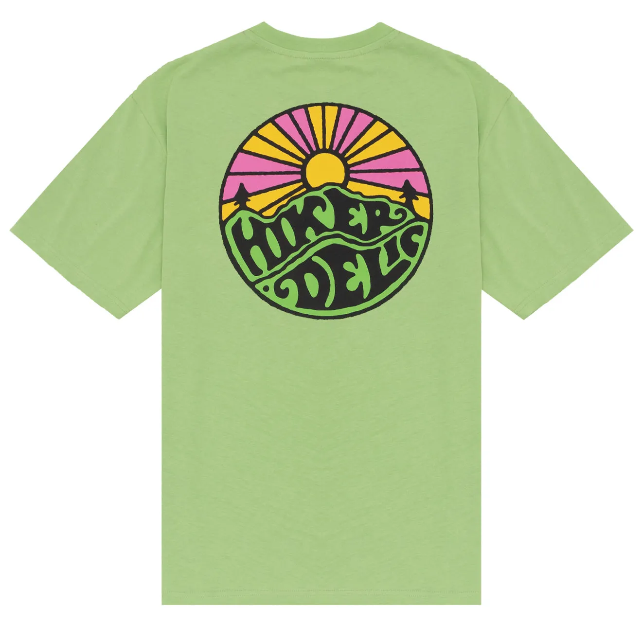 Hikerdelic Original Logo SS T-Shirt - Limette