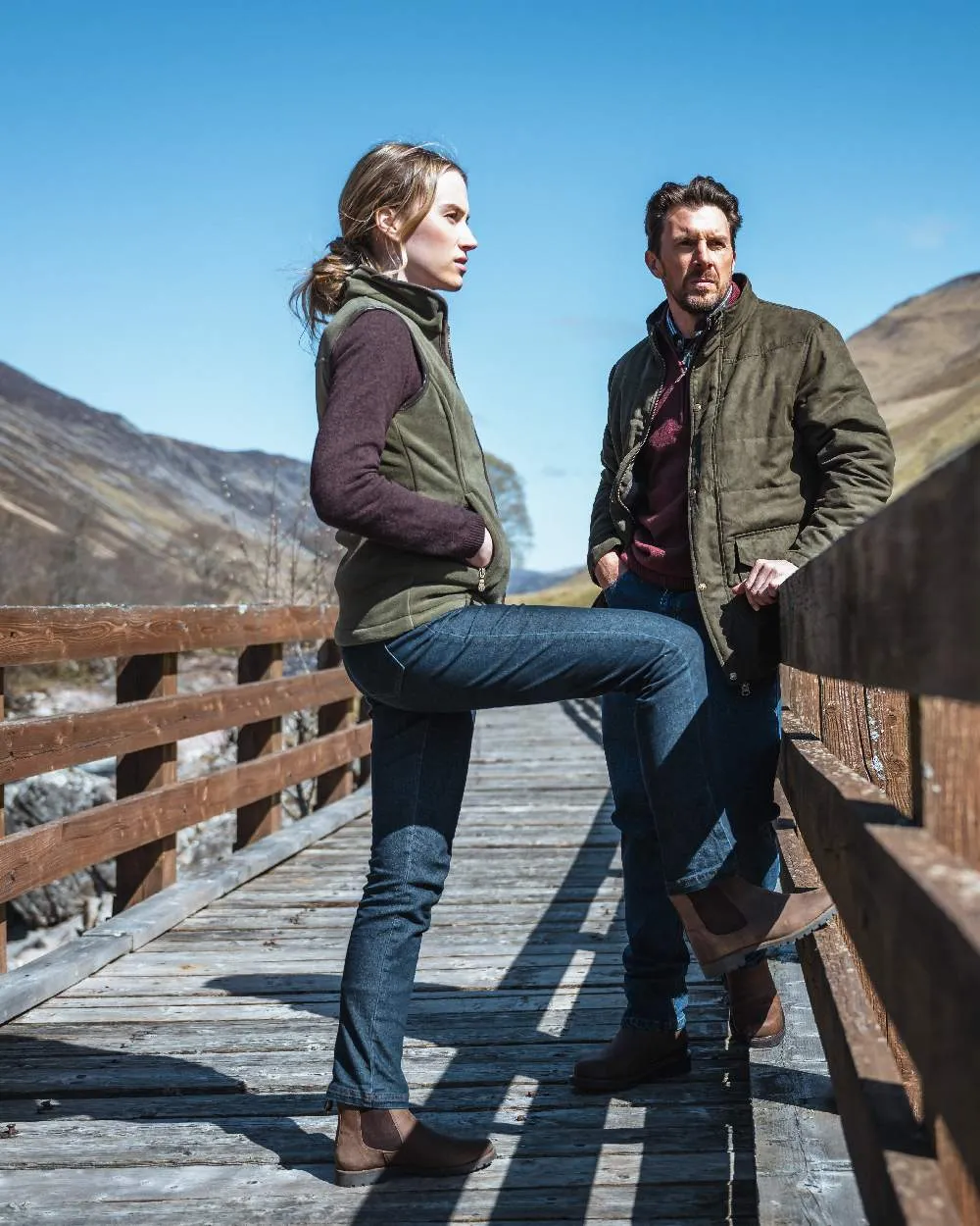 Hoggs of Fife Stenton Damen Fleece Gilet Hoggs of Fife