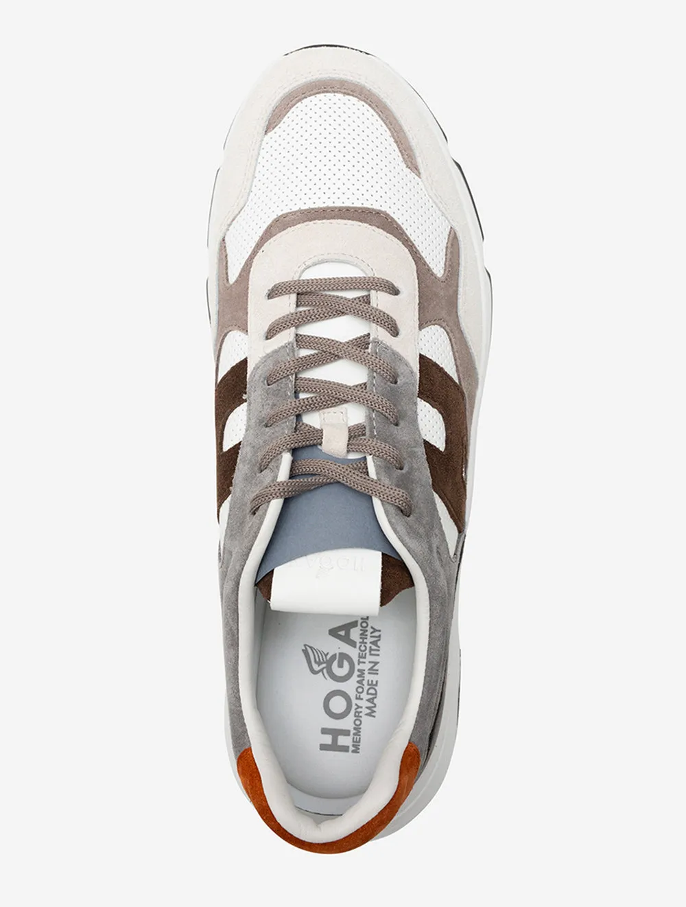 Hyperlight Punzonato Sneaker - Grau/Creme