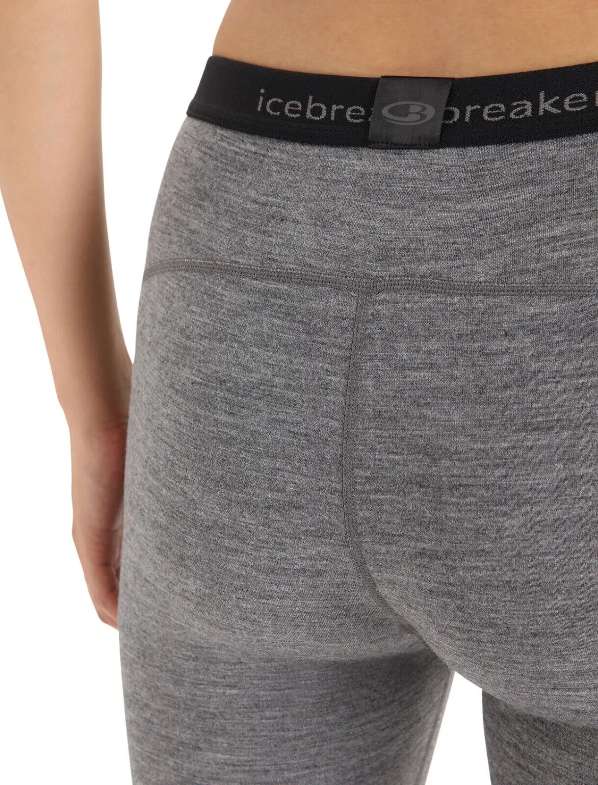Icebreaker 200 Oasis Leggings Damen XS Grau Elastische Taille Basis-Schicht FZP029 (Grau, Regular, XS)