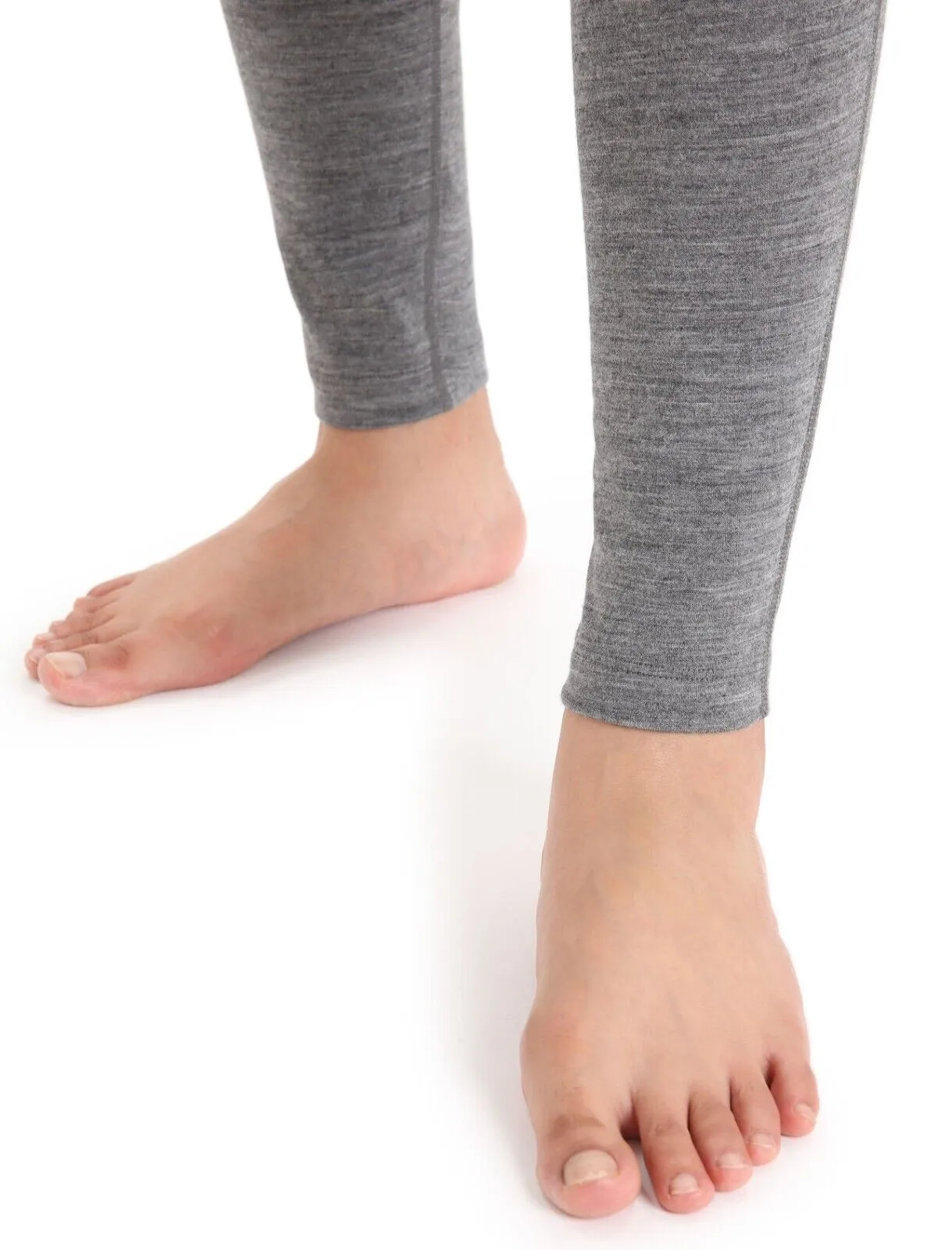 Icebreaker 200 Oasis Leggings Damen XS Grau Elastische Taille Basis-Schicht FZP029 (Grau, Regular, XS)