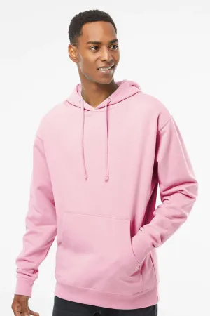 Independent Trading Company Herren Kapuzenpullover Hoodie mit Kangaroo-Tasche - Hellrosa