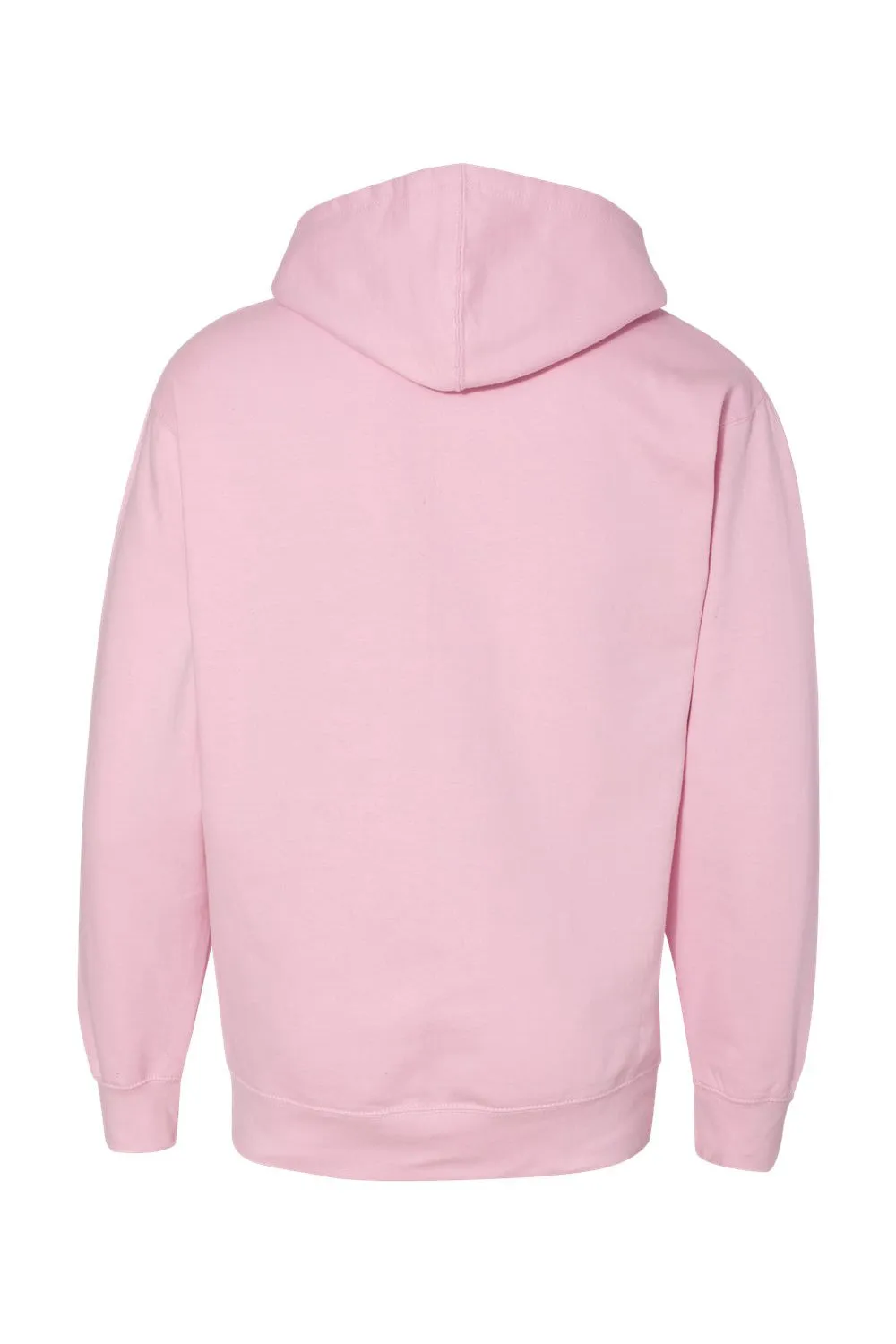 Independent Trading Company Herren Kapuzenpullover Hoodie mit Kangaroo-Tasche - Hellrosa