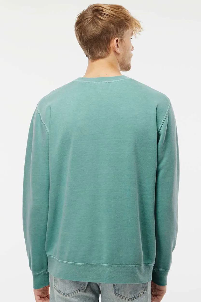 Independent Trading Company Herren Pigmentgefärbtes Rundhals-Sweatshirt - Minzgrün