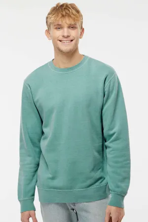 Independent Trading Company Herren Pigmentgefärbtes Rundhals-Sweatshirt - Minzgrün