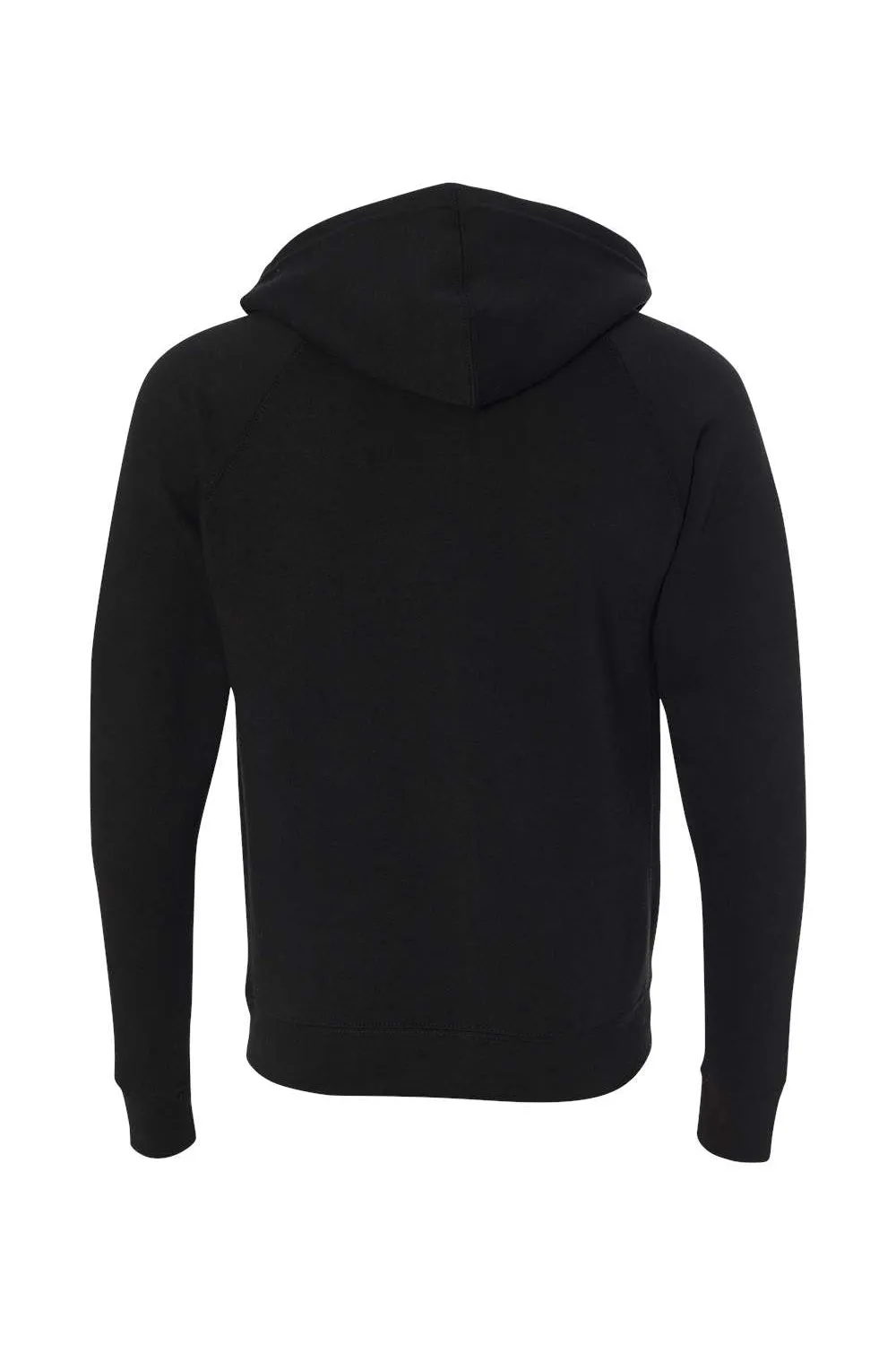 Independent Trading Company Herren Special Blend Raglan Reißverschluss Kapuzenpullover mit Taschen - Schwarz