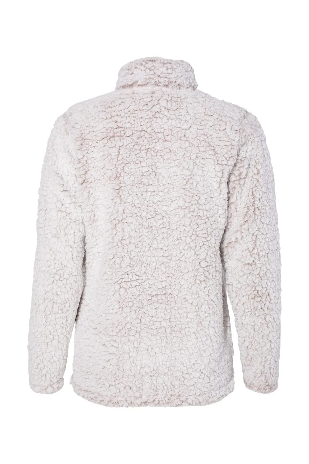 J America Damen Epic Sherpa Fleece 1/4 Zip Sweatshirt - Heather Haferflocken