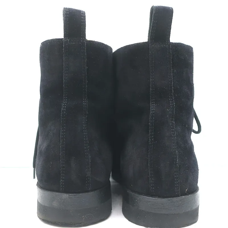 Jenni Kayne Canyon Shearling Stiefeletten Schwarz Wildleder Größe 41 Schnürstiefeletten