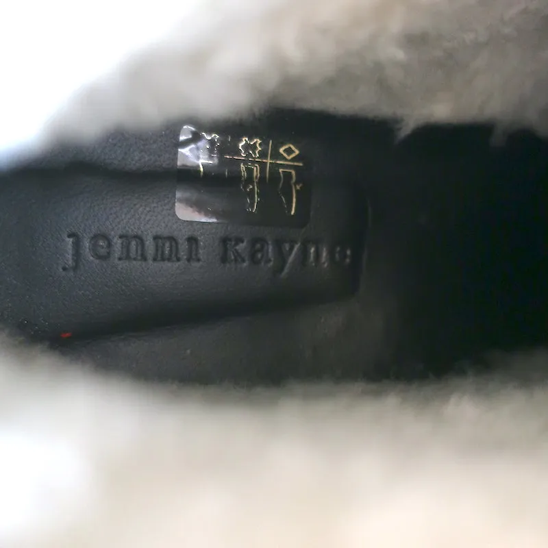 Jenni Kayne Canyon Shearling Stiefeletten Schwarz Wildleder Größe 41 Schnürstiefeletten