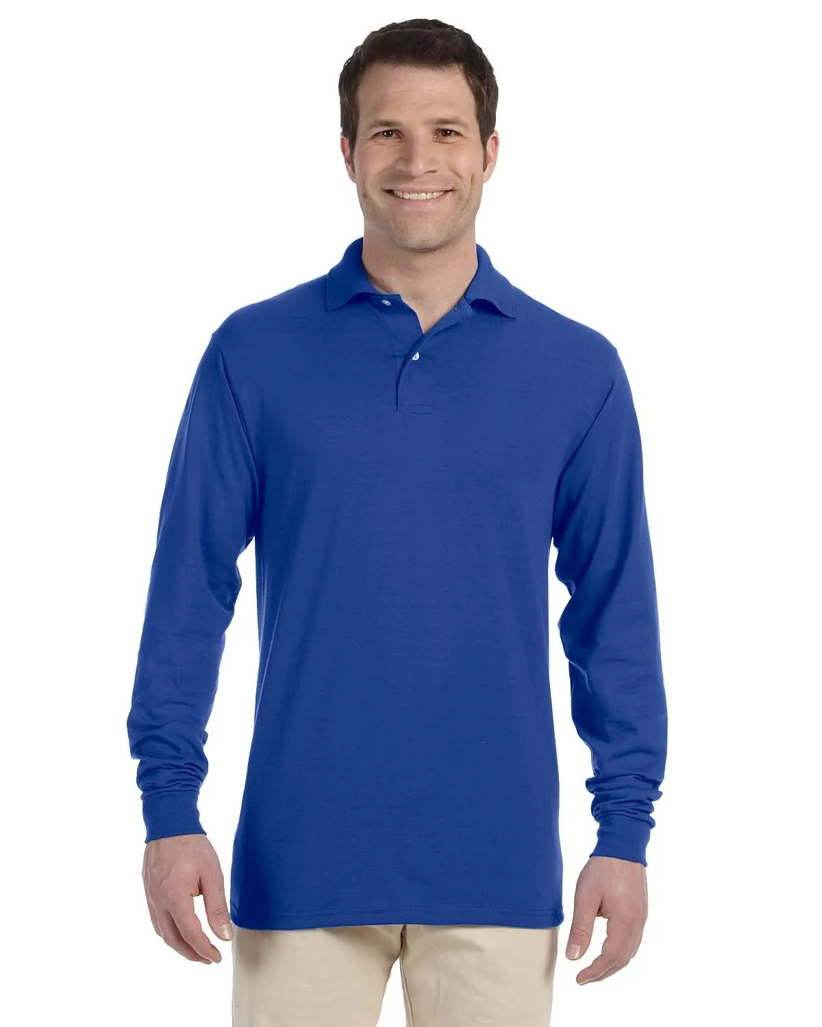 Jerzees 437ML Adult SpotShield Langarm-Jersey-Polo
