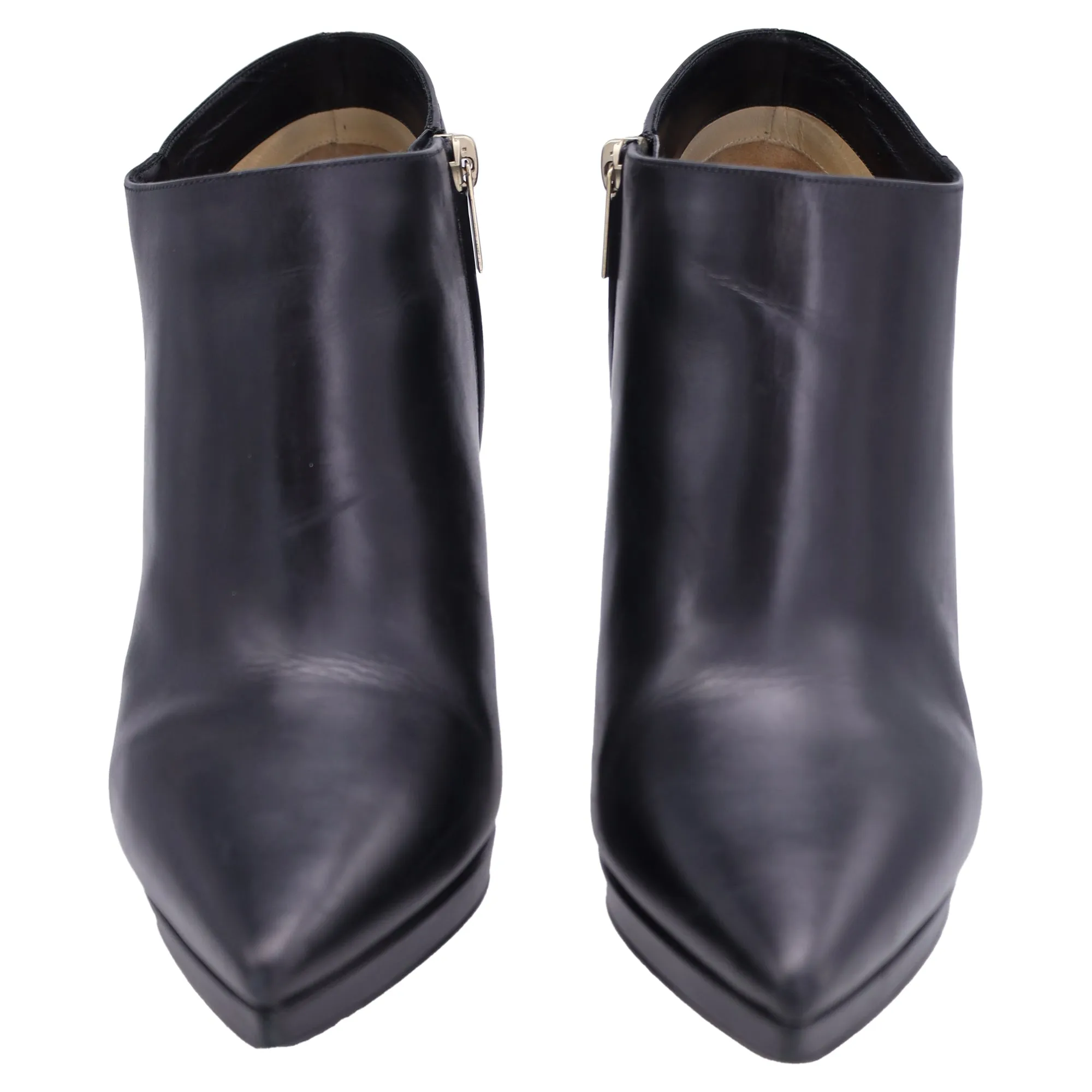 Jimmy Choo Lindsey 100 Plateau-Stiefeletten in schwarzem Leder