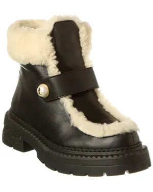 Jimmy Choo Shea Shearling & Leder Stiefel_Jimmy-Choo
