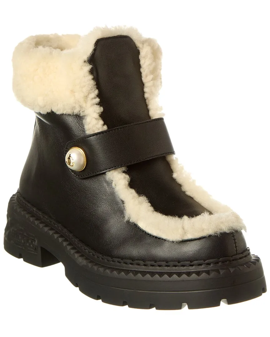 Jimmy Choo Shea Shearling & Leder Stiefel_Jimmy-Choo