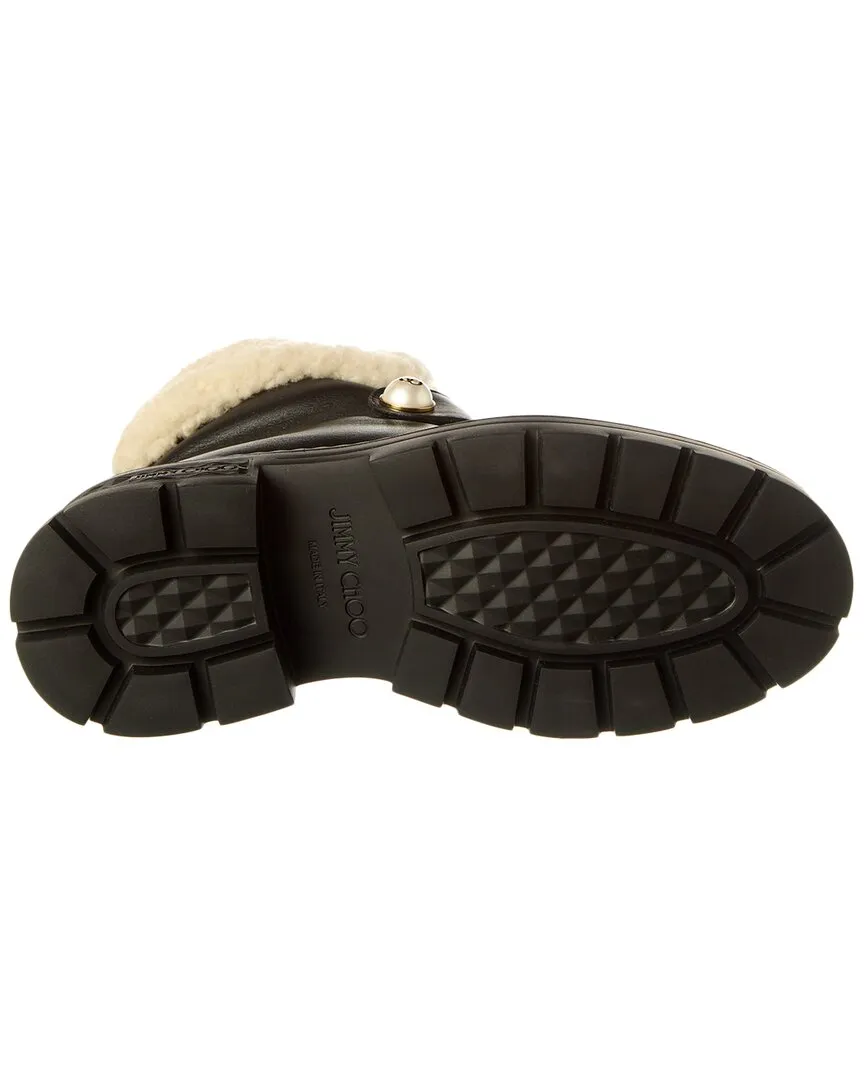 Jimmy Choo Shea Shearling & Leder Stiefel_Jimmy-Choo