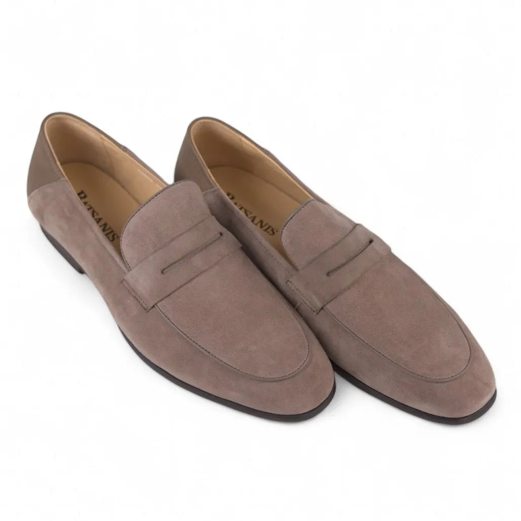 Jonas Wildleder-Loafer in Taubenfarbe