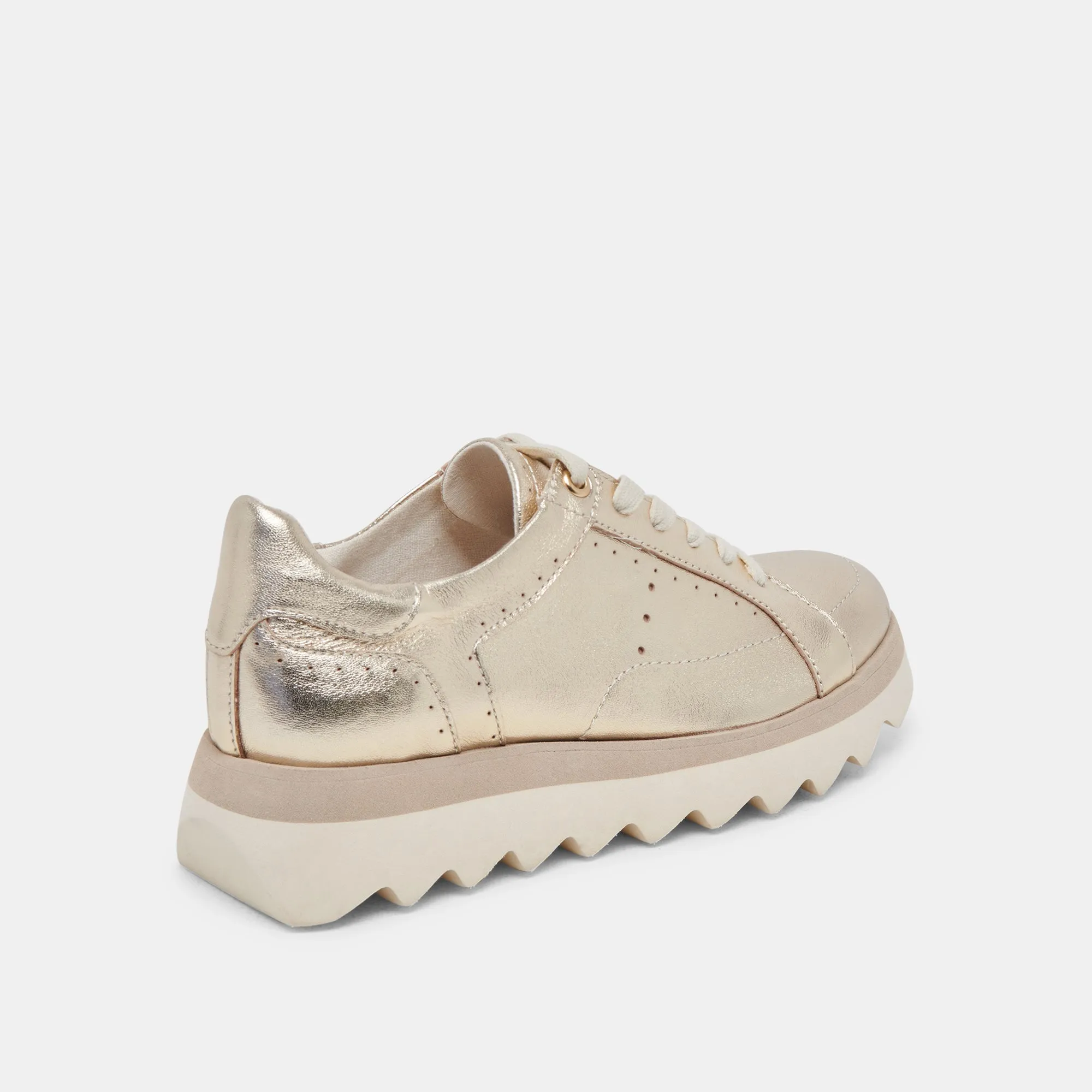 JORGIE SNEAKERS PLATINUM METALLISCHES LEDER