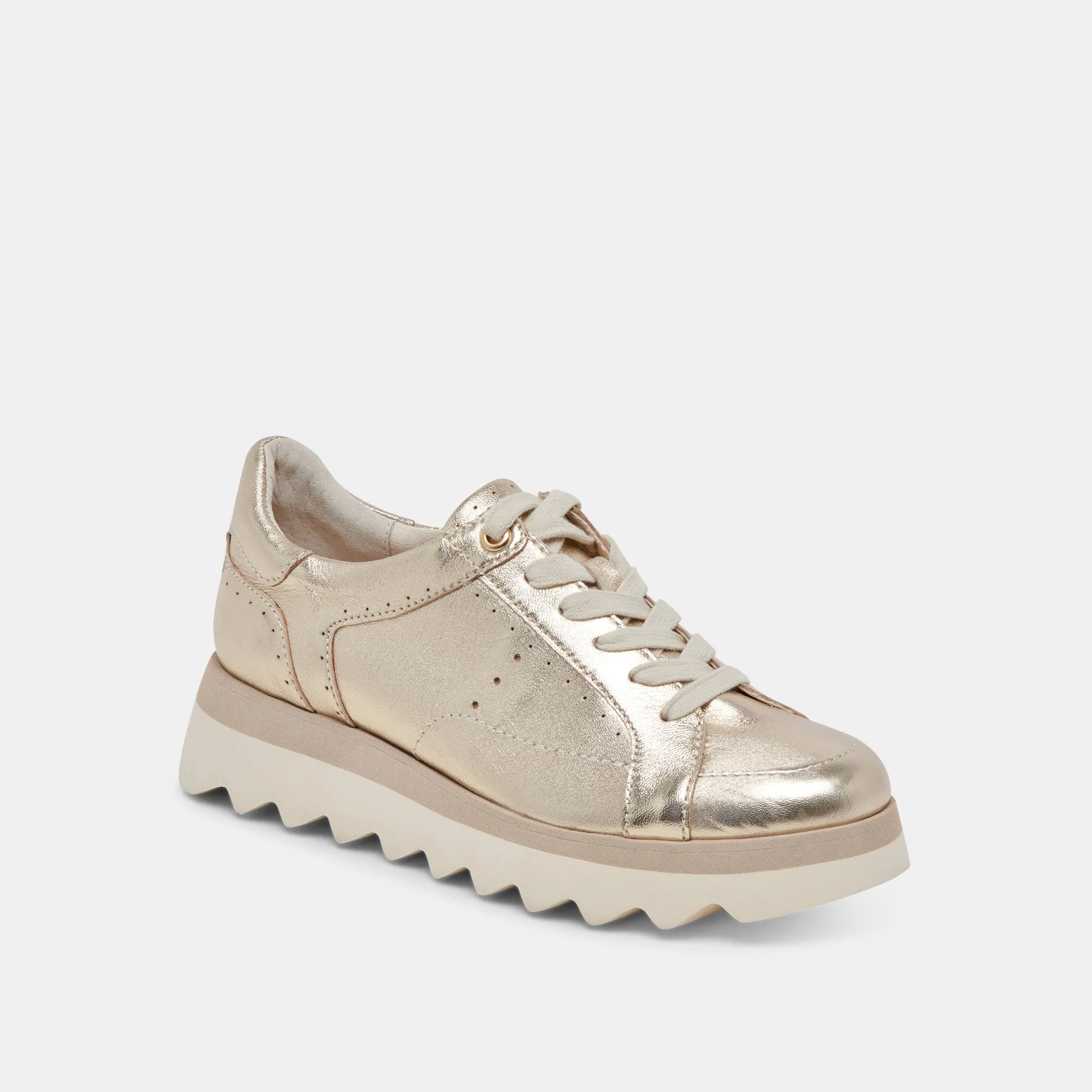 JORGIE SNEAKERS PLATINUM METALLISCHES LEDER