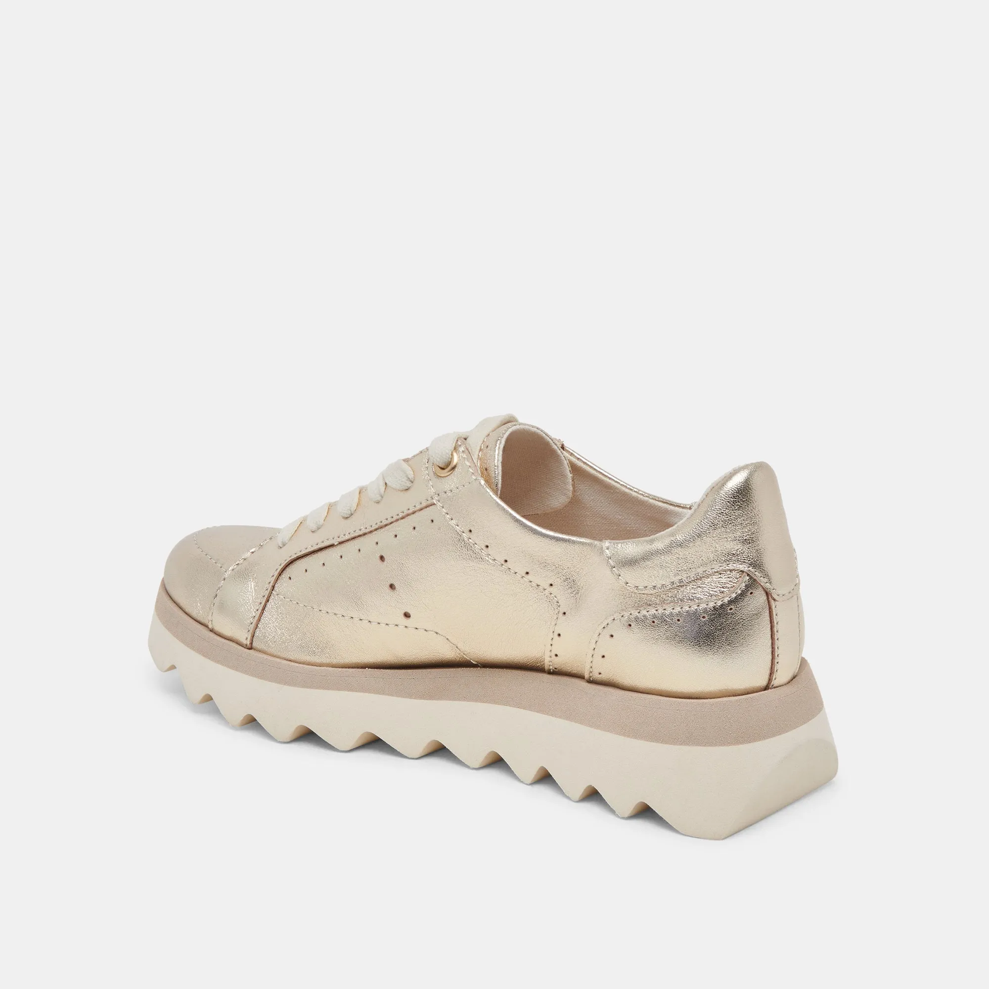 JORGIE SNEAKERS PLATINUM METALLISCHES LEDER