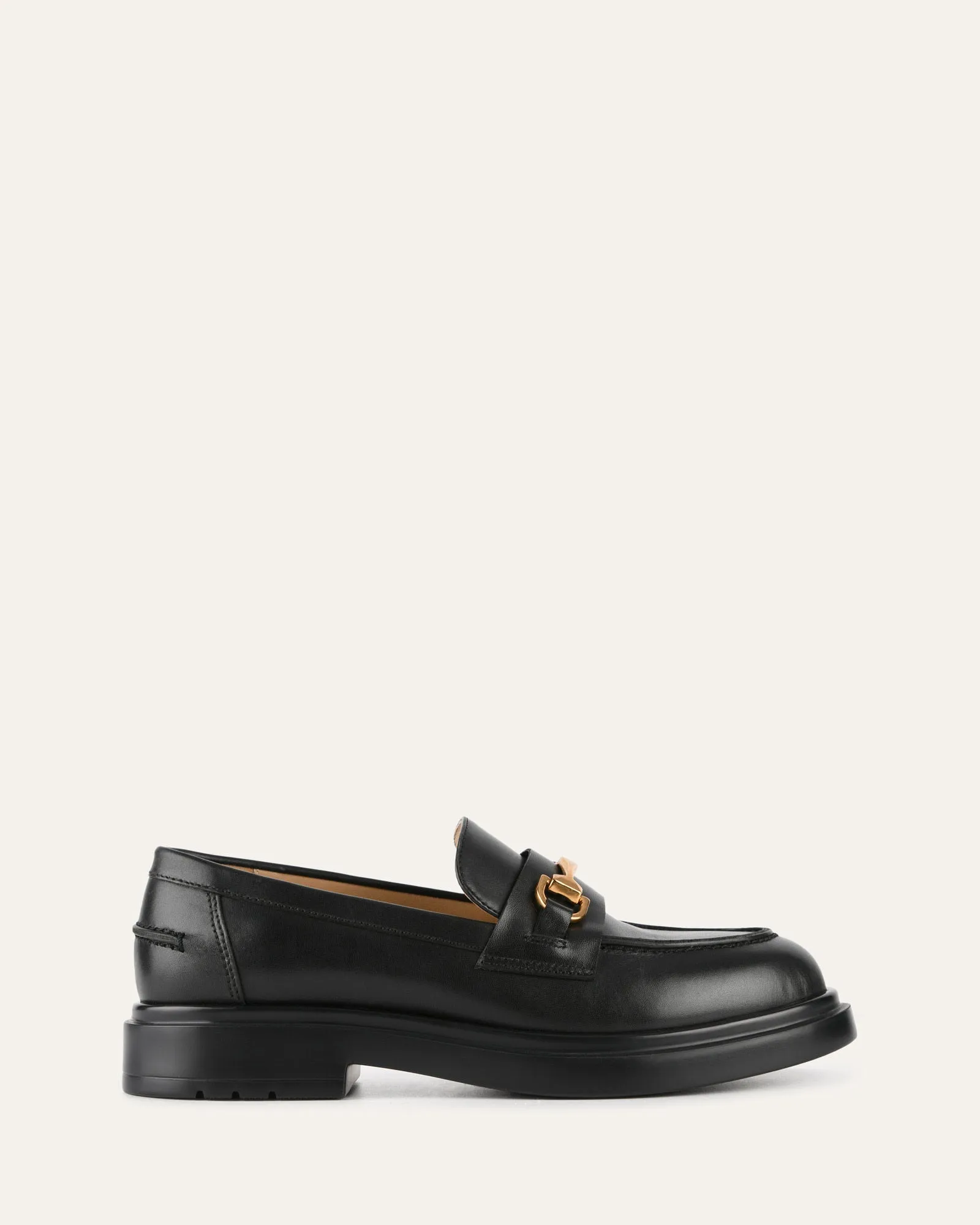 JULIO LOAFERS SCHWARZES LEDER