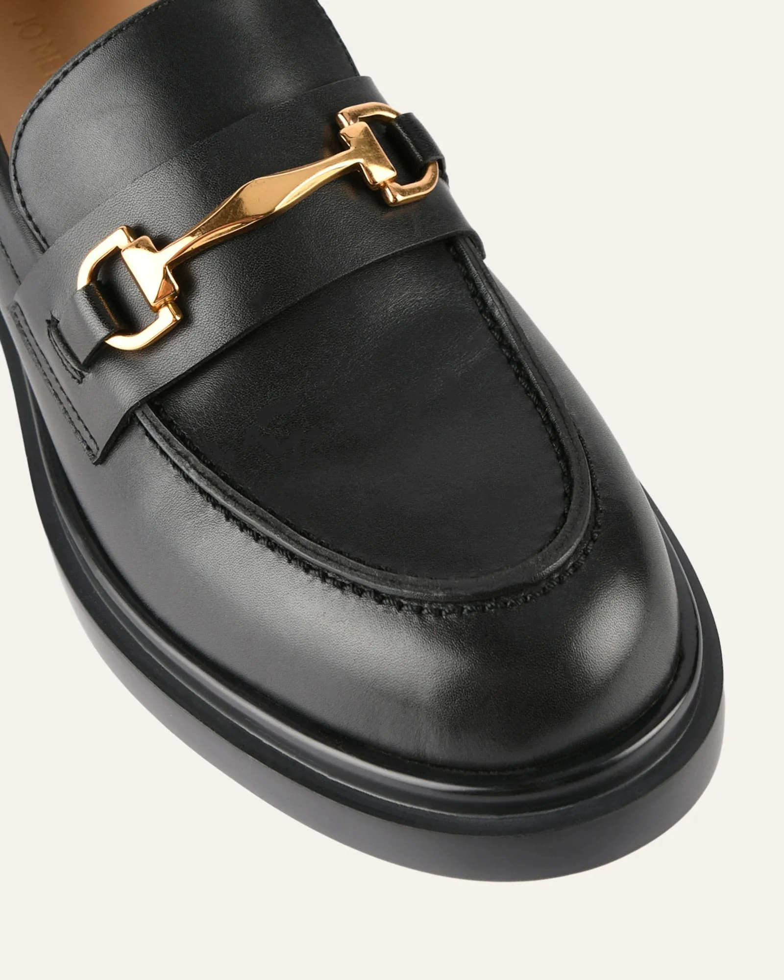 JULIO LOAFERS SCHWARZES LEDER