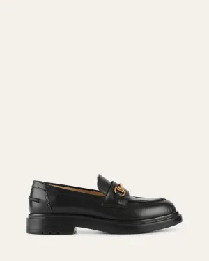 JULIO LOAFERS SCHWARZES LEDER