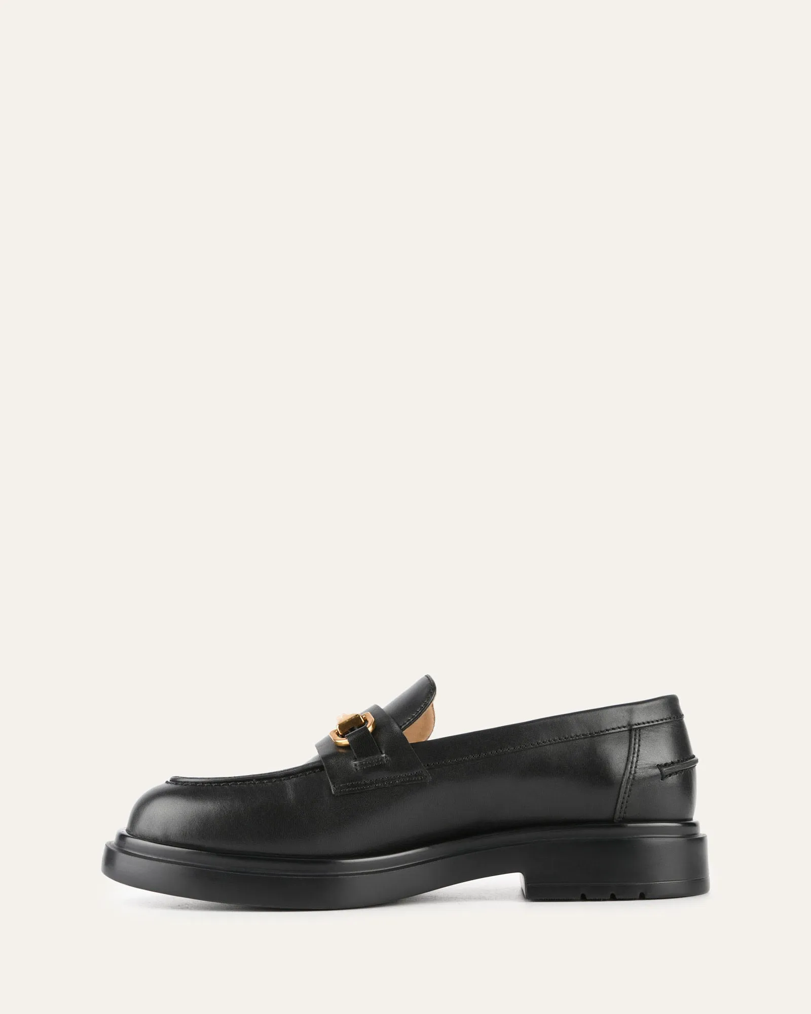 JULIO LOAFERS SCHWARZES LEDER