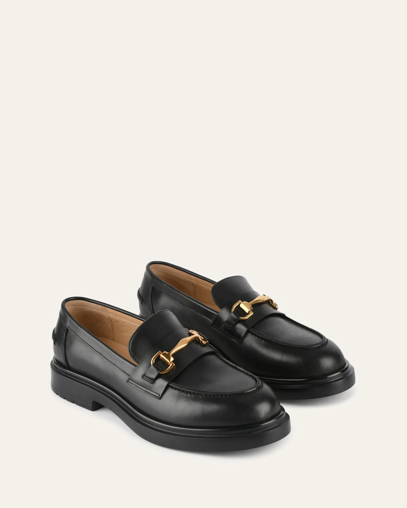 JULIO LOAFERS SCHWARZES LEDER