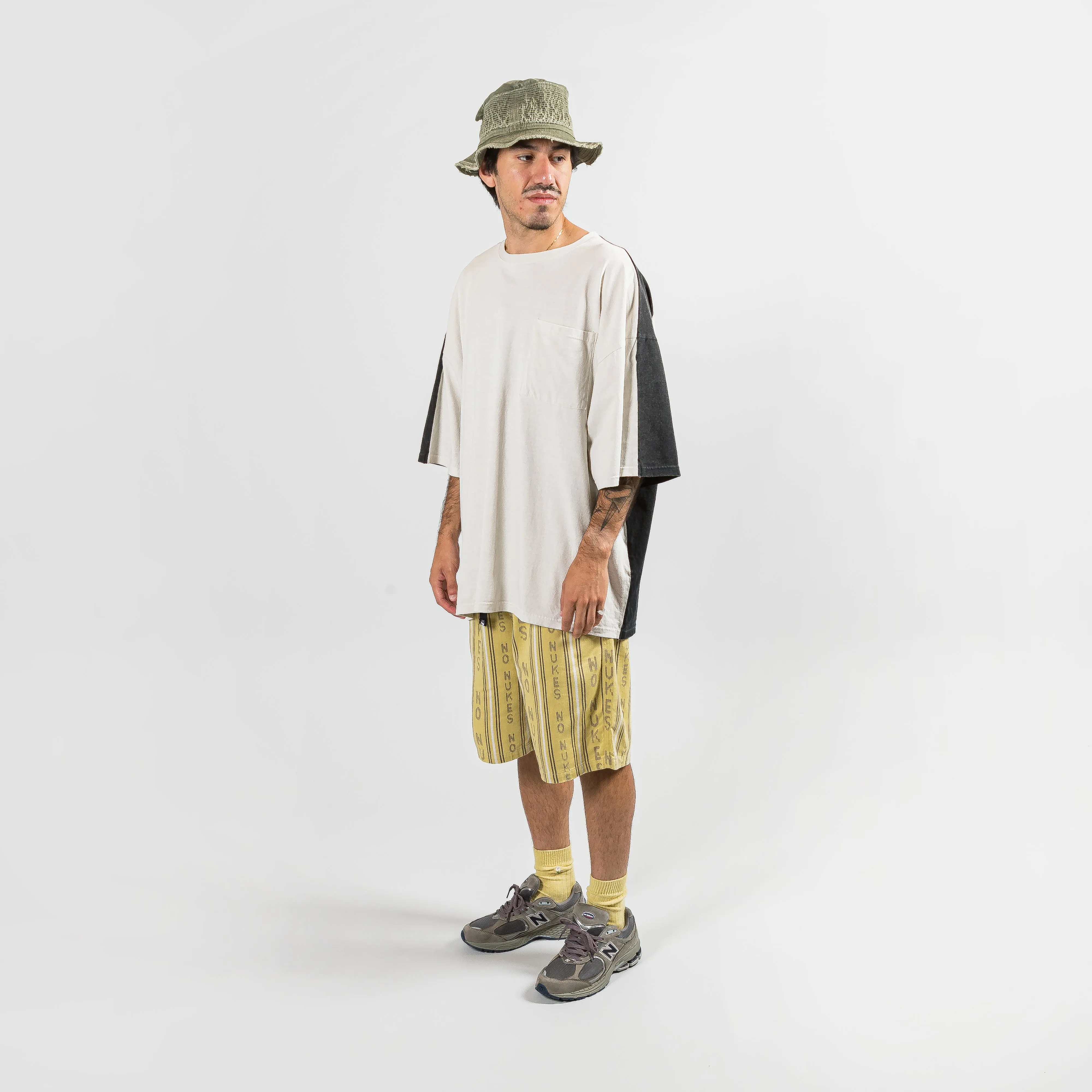 Kapital Clothing HOPE Streifen EASY Shorts - Gelb