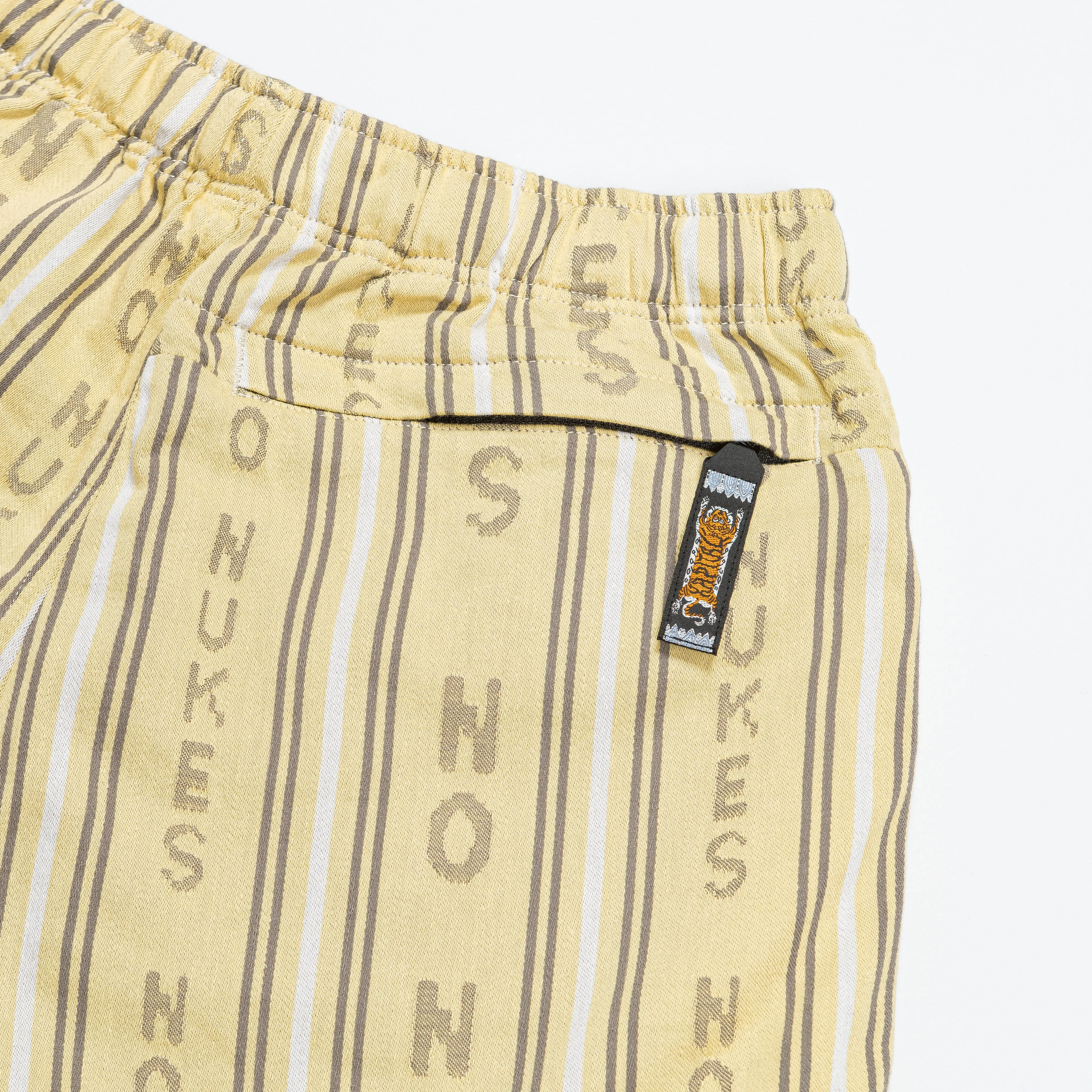 Kapital Clothing HOPE Streifen EASY Shorts - Gelb