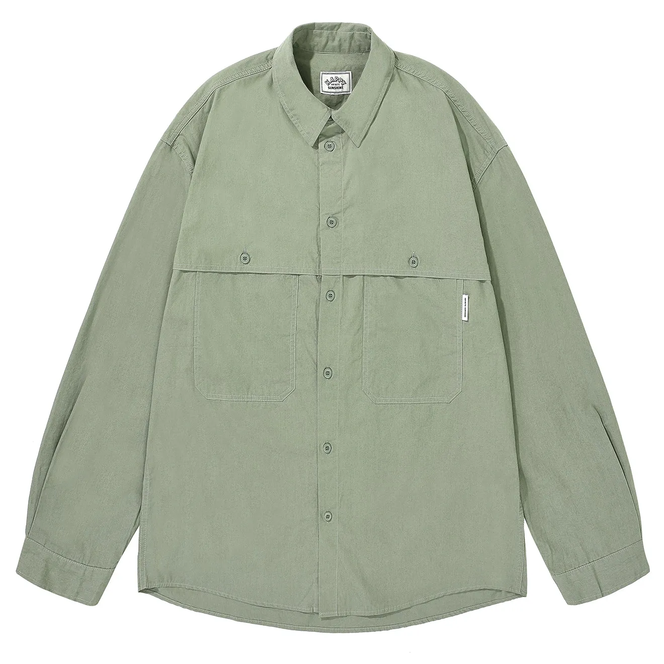 Kappy Pocket Arbeitshemd Khaki