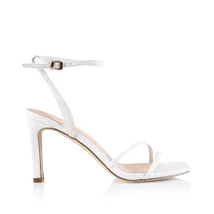 Kimmy Slim Riemchenpumps - Weiß Glatt